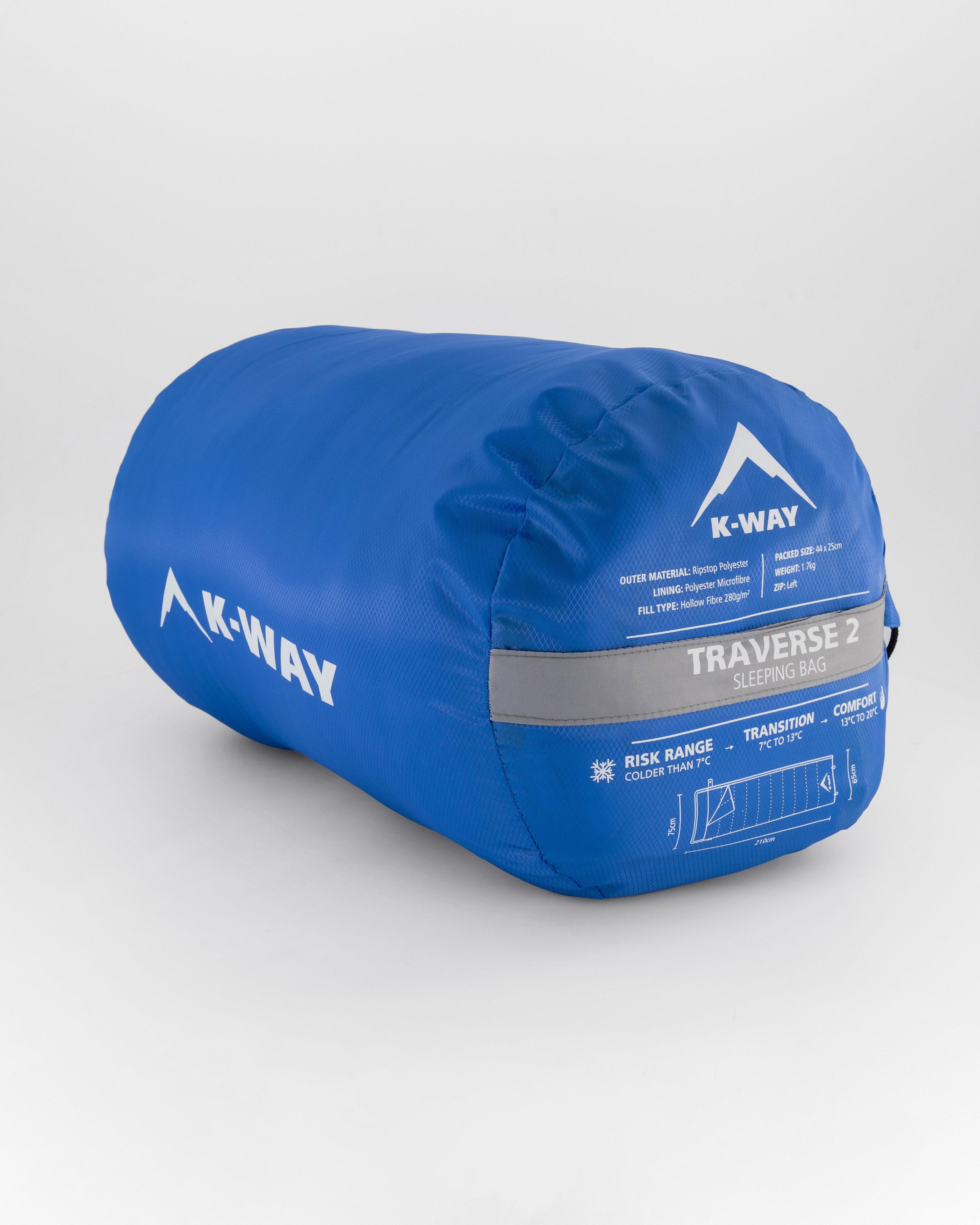 K-Way Traverse 2 Sleeping Bag -  Charcoal/Royal