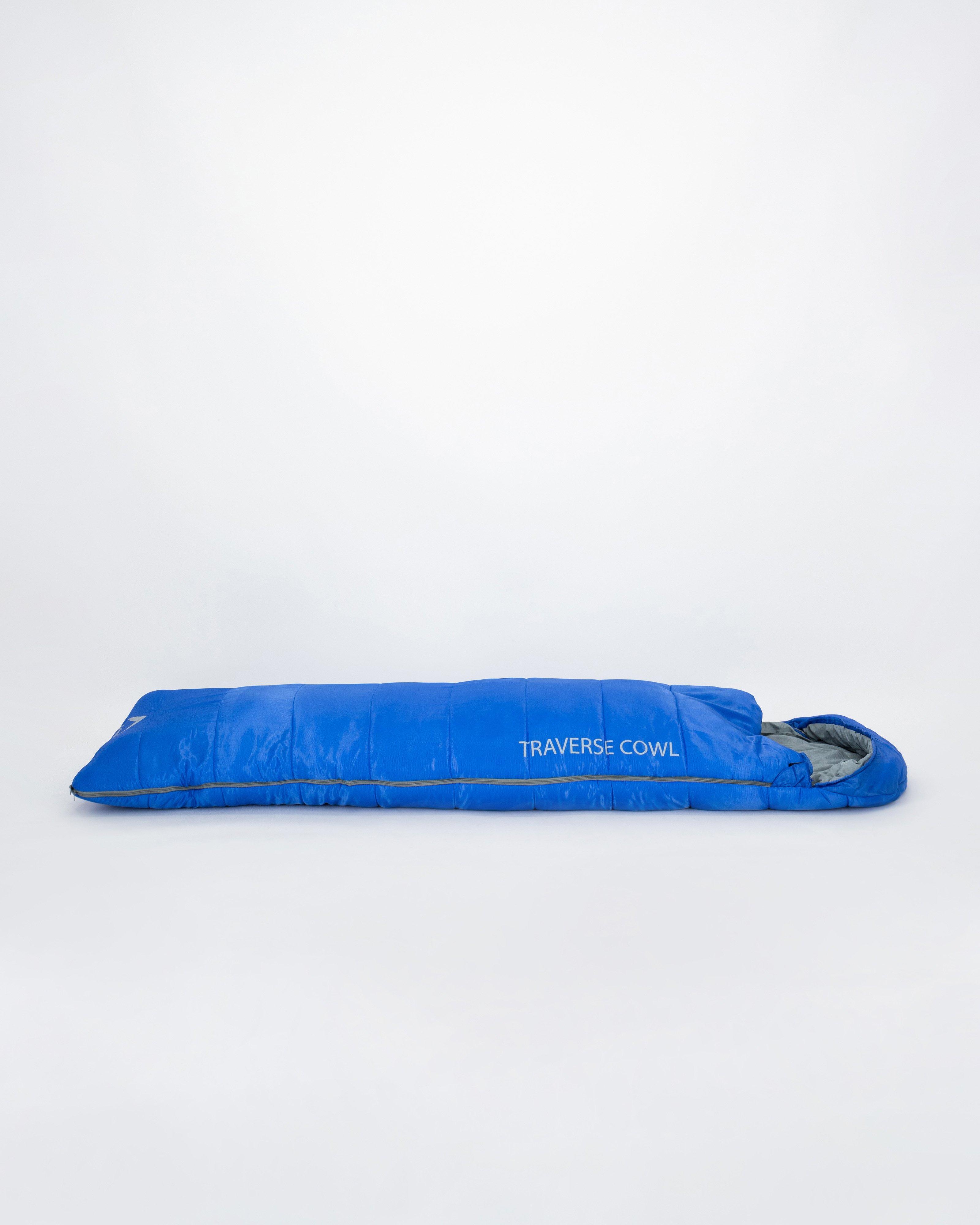 K-Way Traverse 2 Cowl Sleeping Bag -  Charcoal/Royal