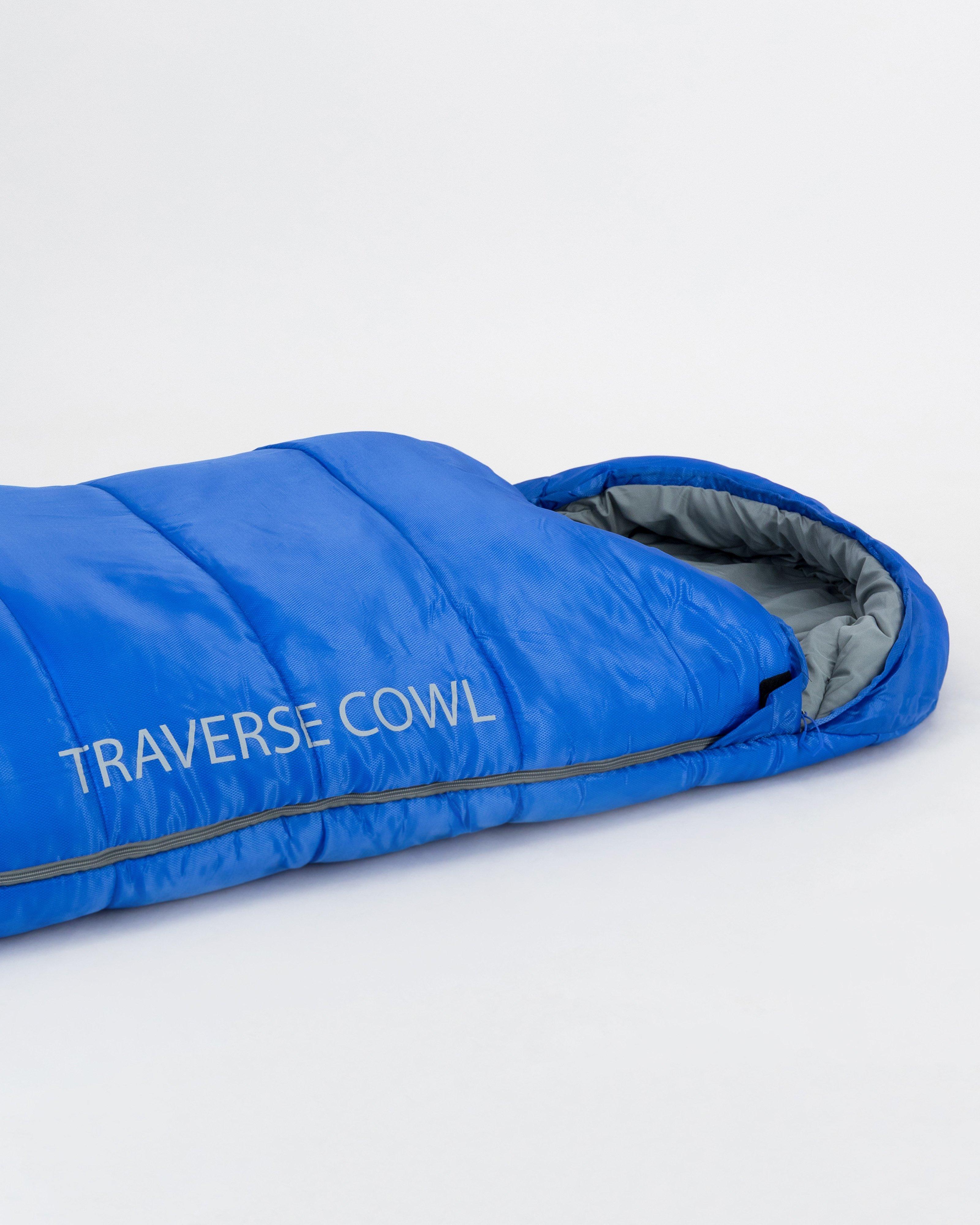 K-Way Traverse 2 Cowl Sleeping Bag -  Charcoal/Royal