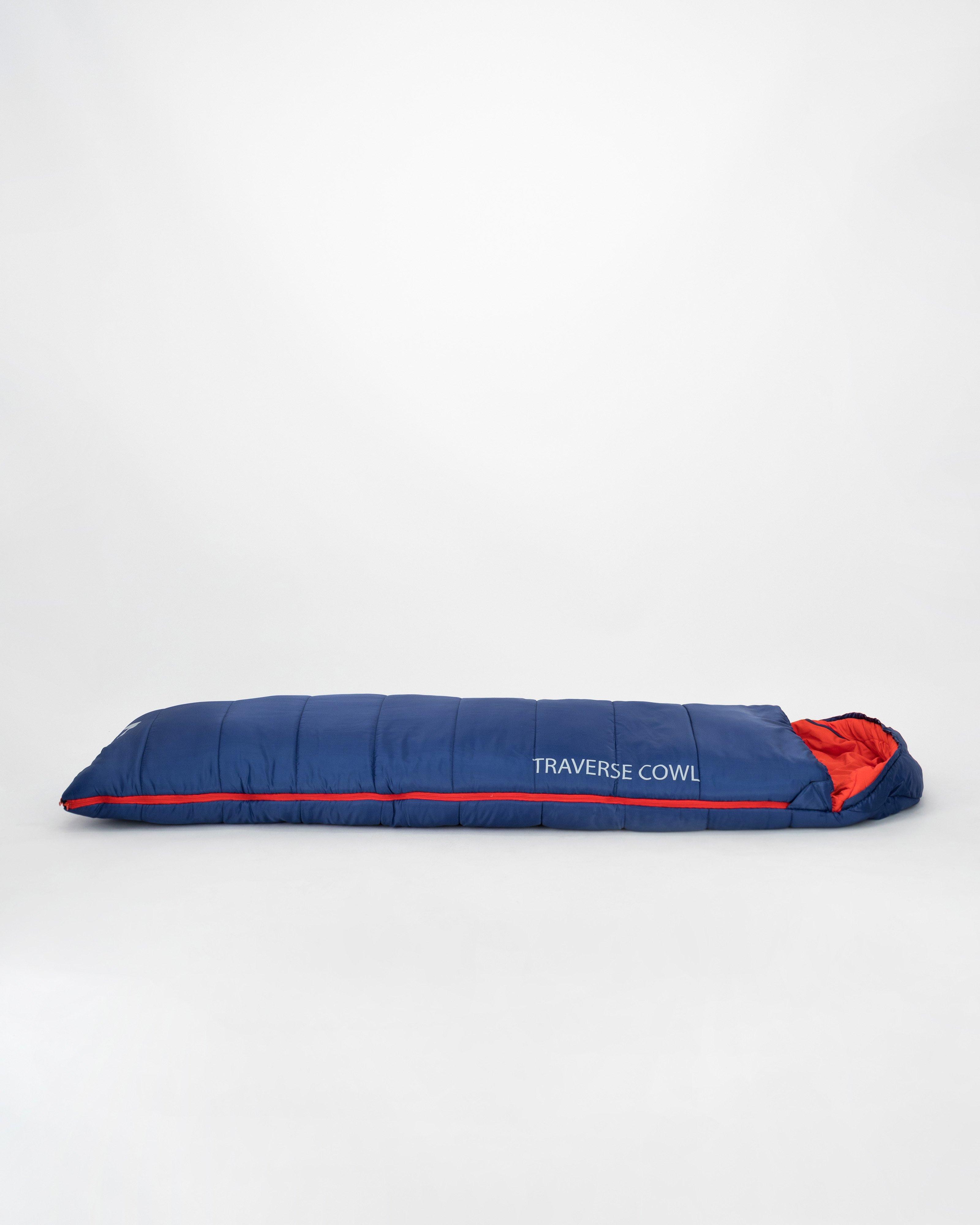 K-Way Traverse 2 Cowl Sleeping Bag -  Navy/Red