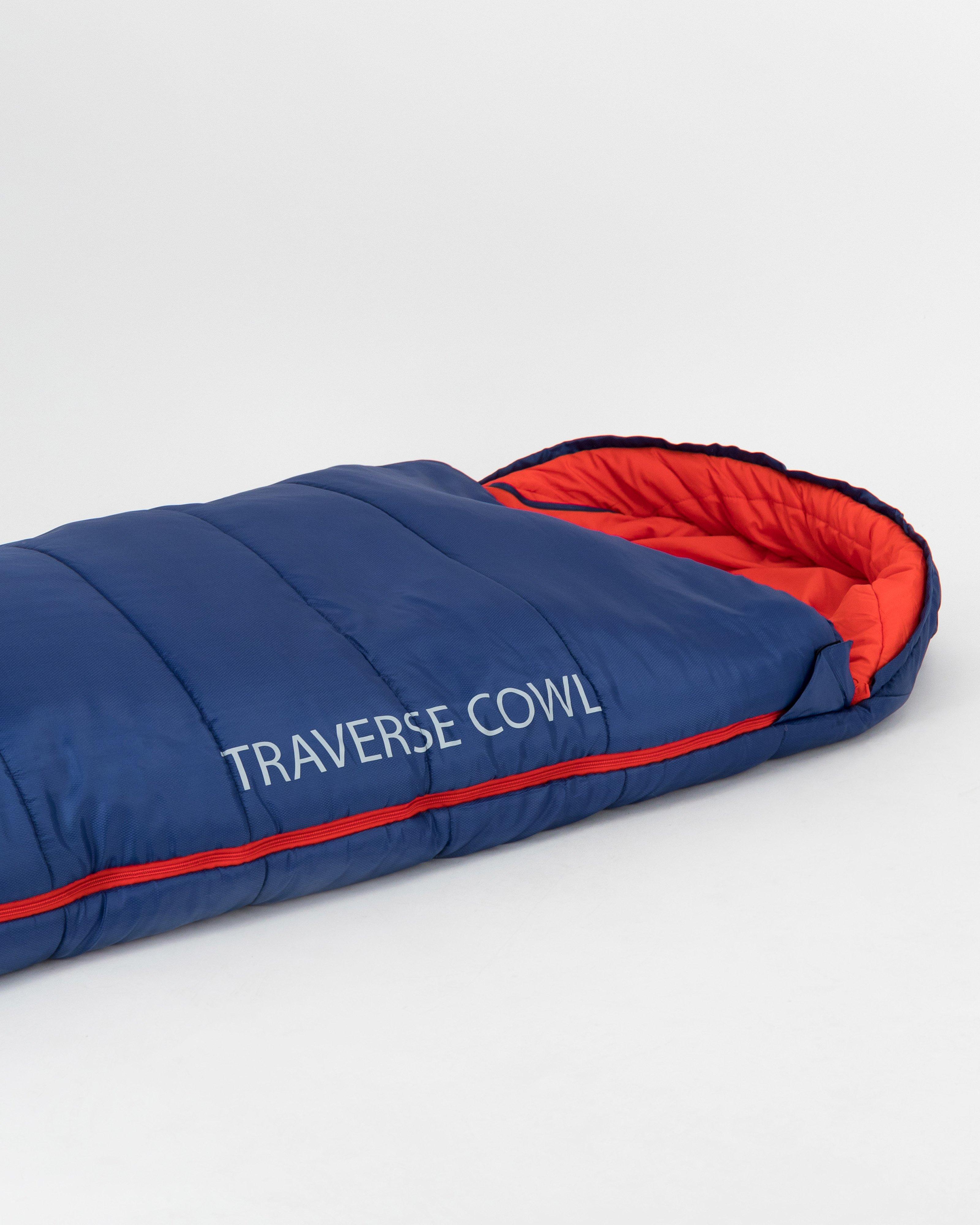 K-Way Traverse 2 Cowl Sleeping Bag -  Navy/Red