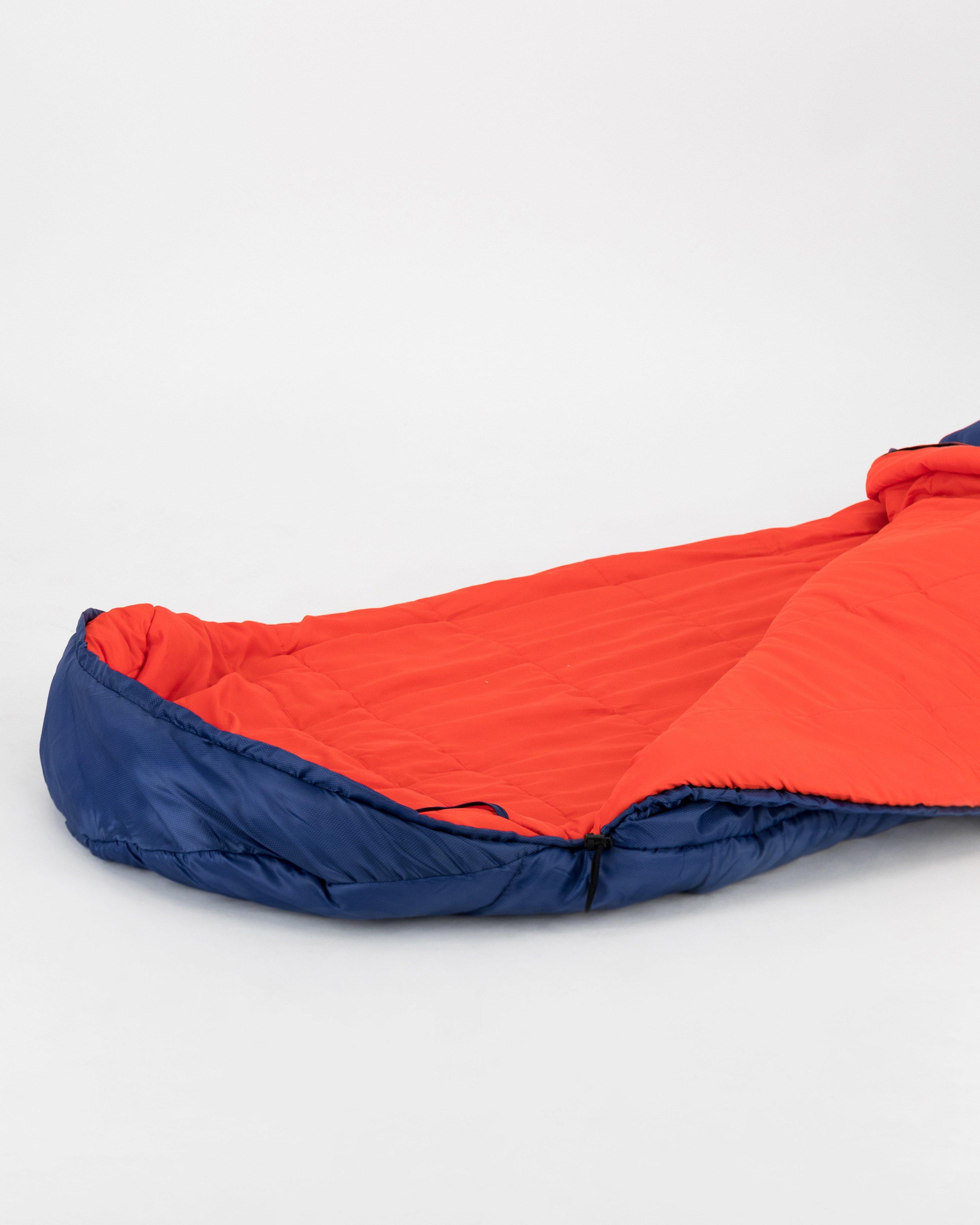 K-Way Traverse 2 Cowl Sleeping Bag -  Navy/Red
