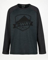 K-Way Kids Mckinley Fleece Top -  black-darkgreen