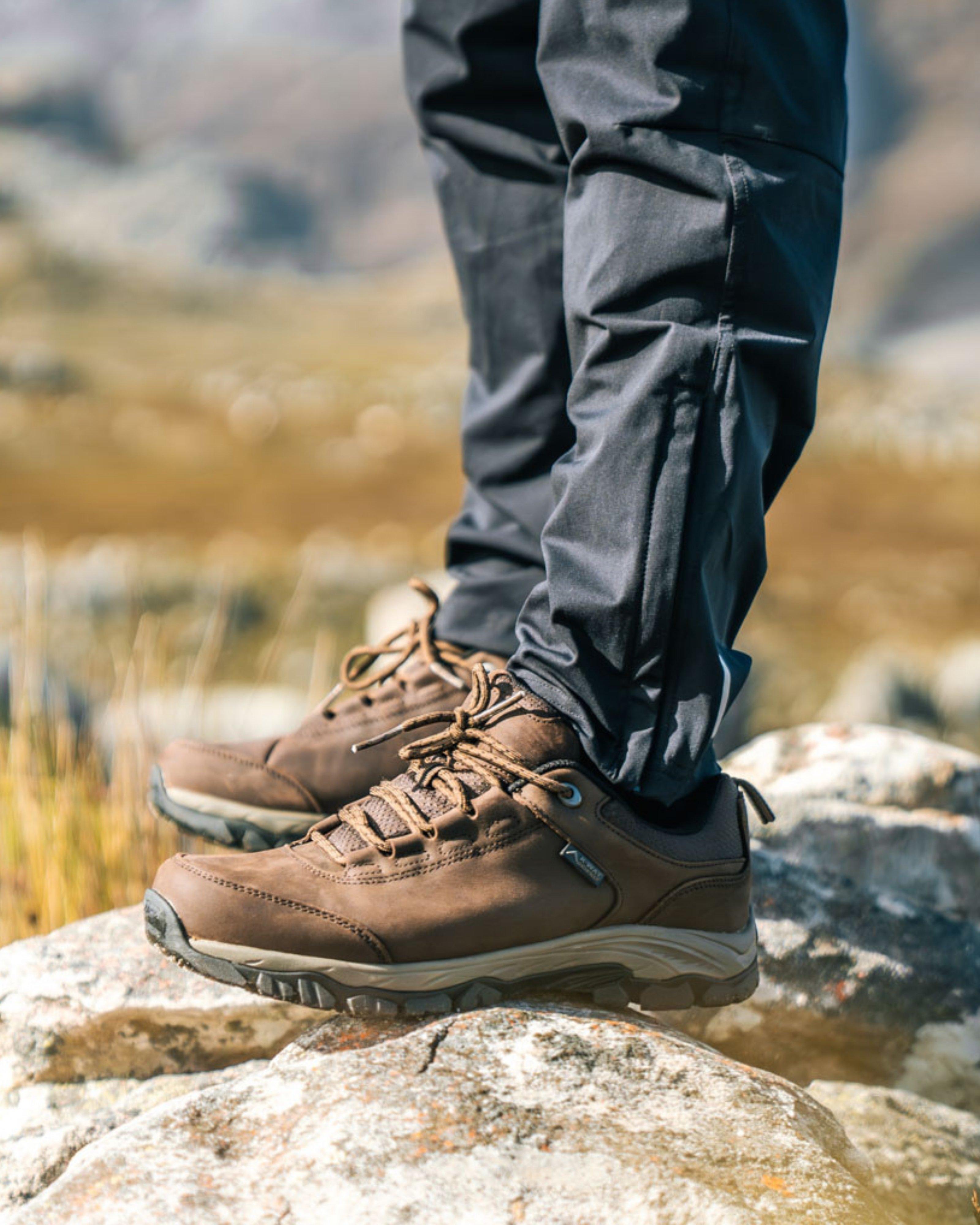 K-Way Men's Wanderer Hiking Shoes -  Brown/Black