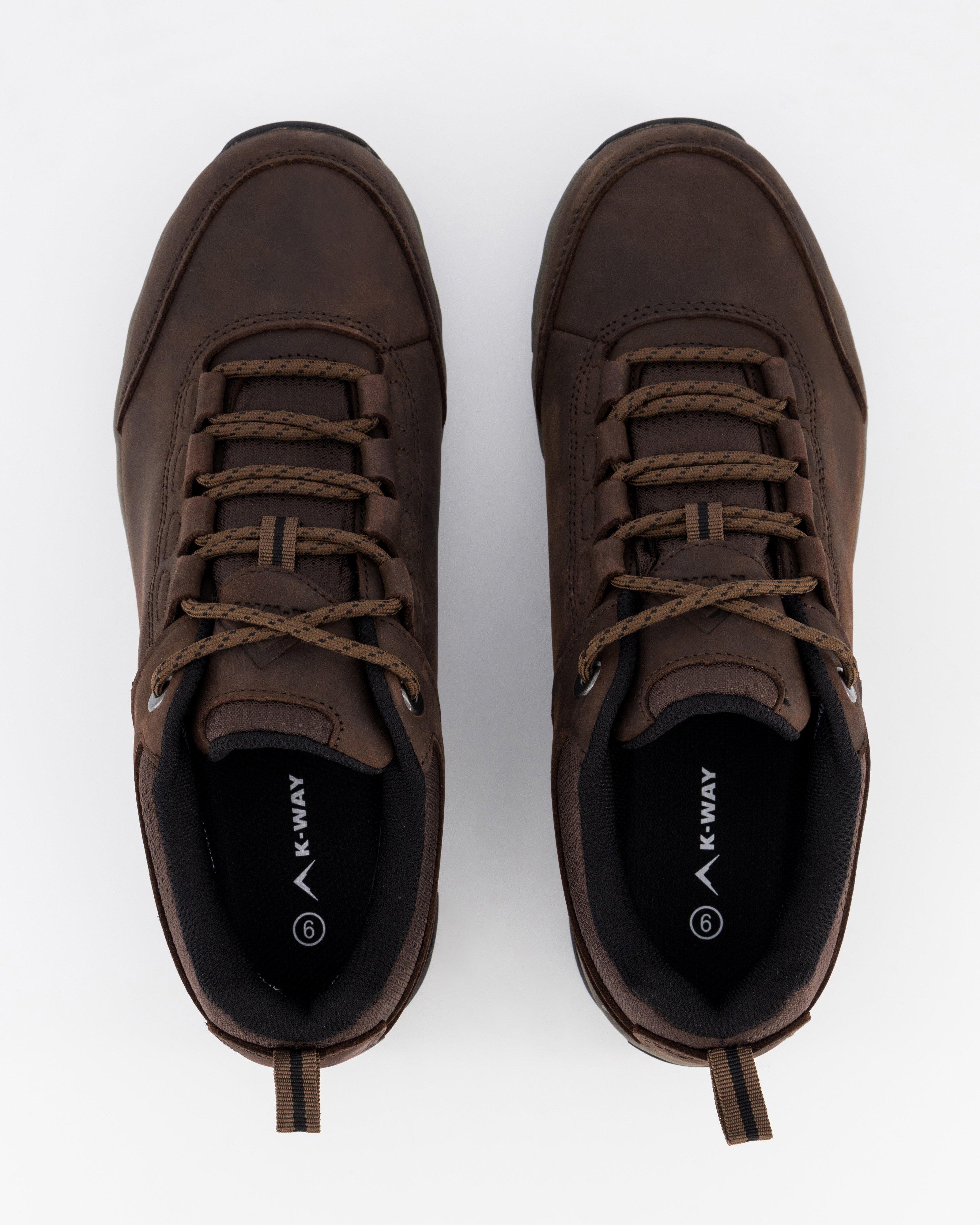 K-Way Men's Wanderer Hiking Shoes -  Brown/Black