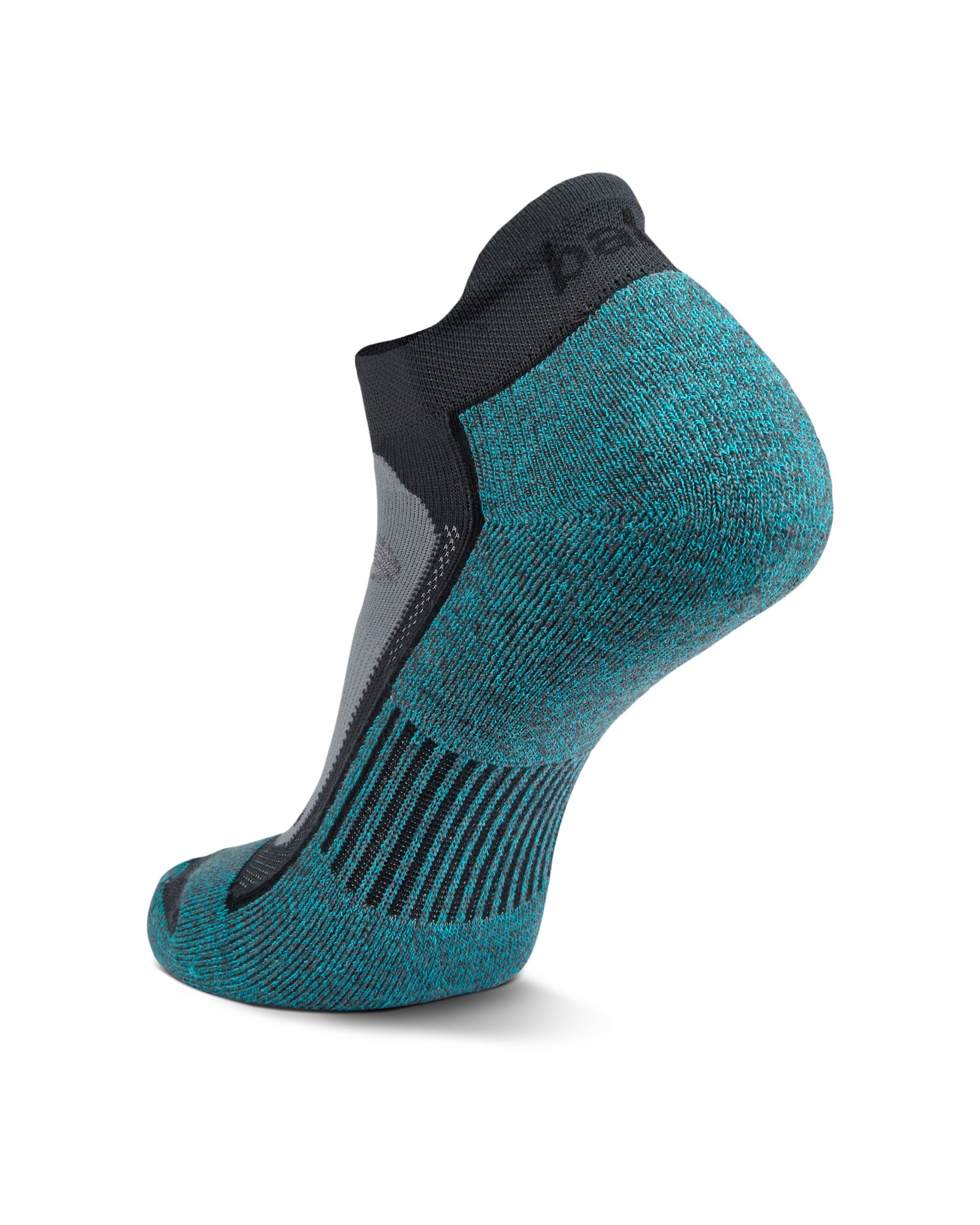 Balega Blister Resist No-Show 19 Socks -  Blue/Grey