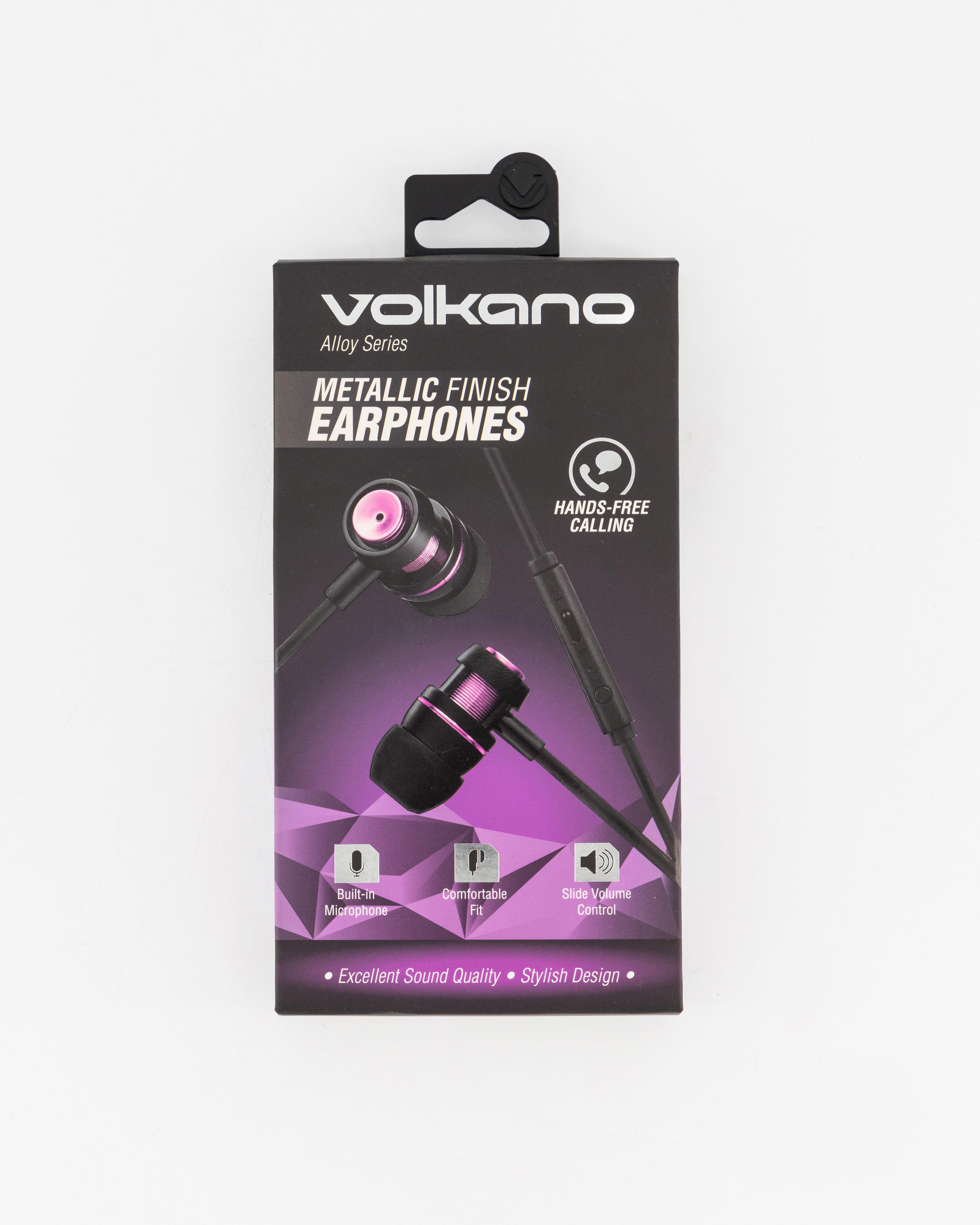 Volkano Alloy Aux Earphones -  Purple