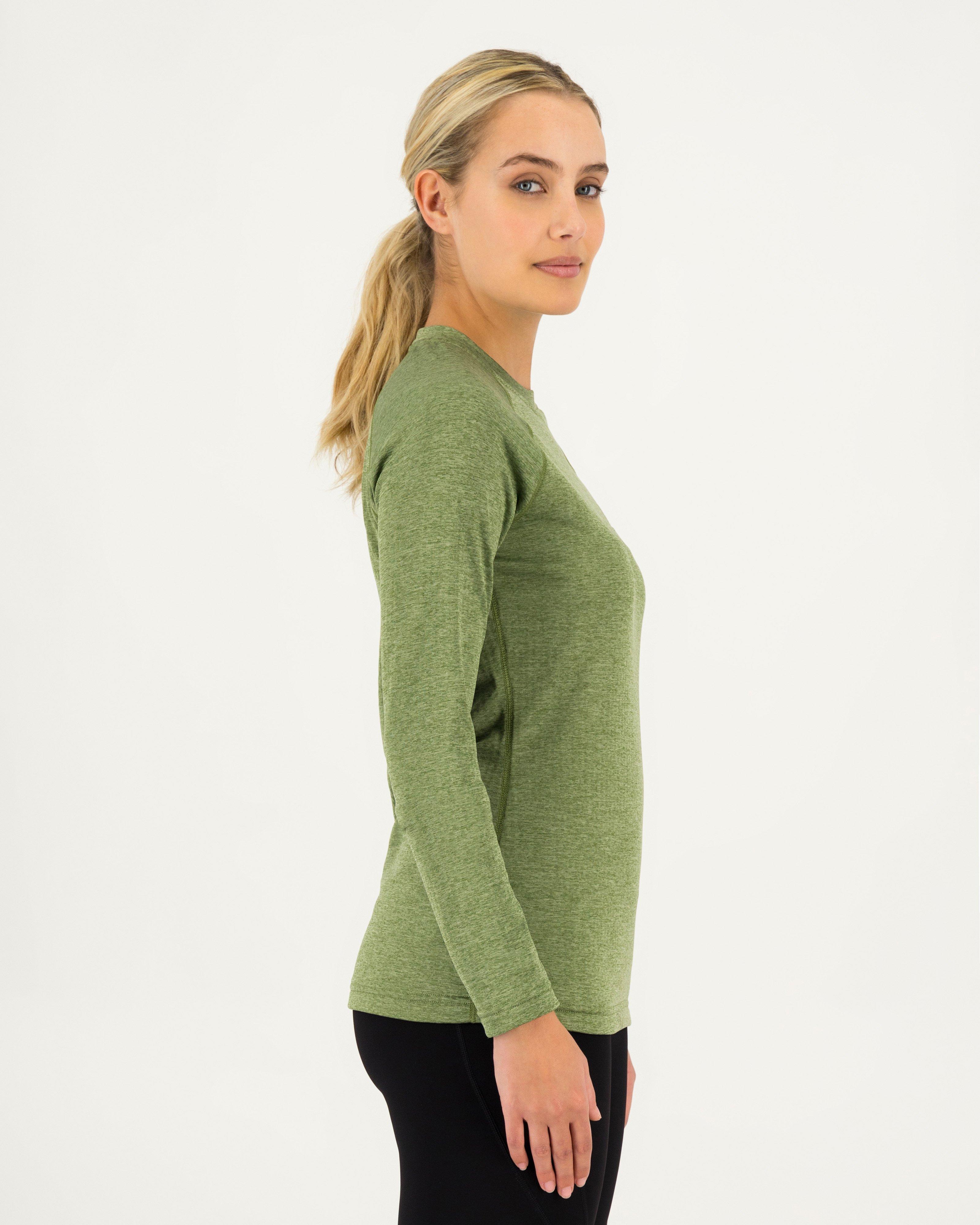 K-Way Women's Hazel Crew Neck Fleece Top -  Sage