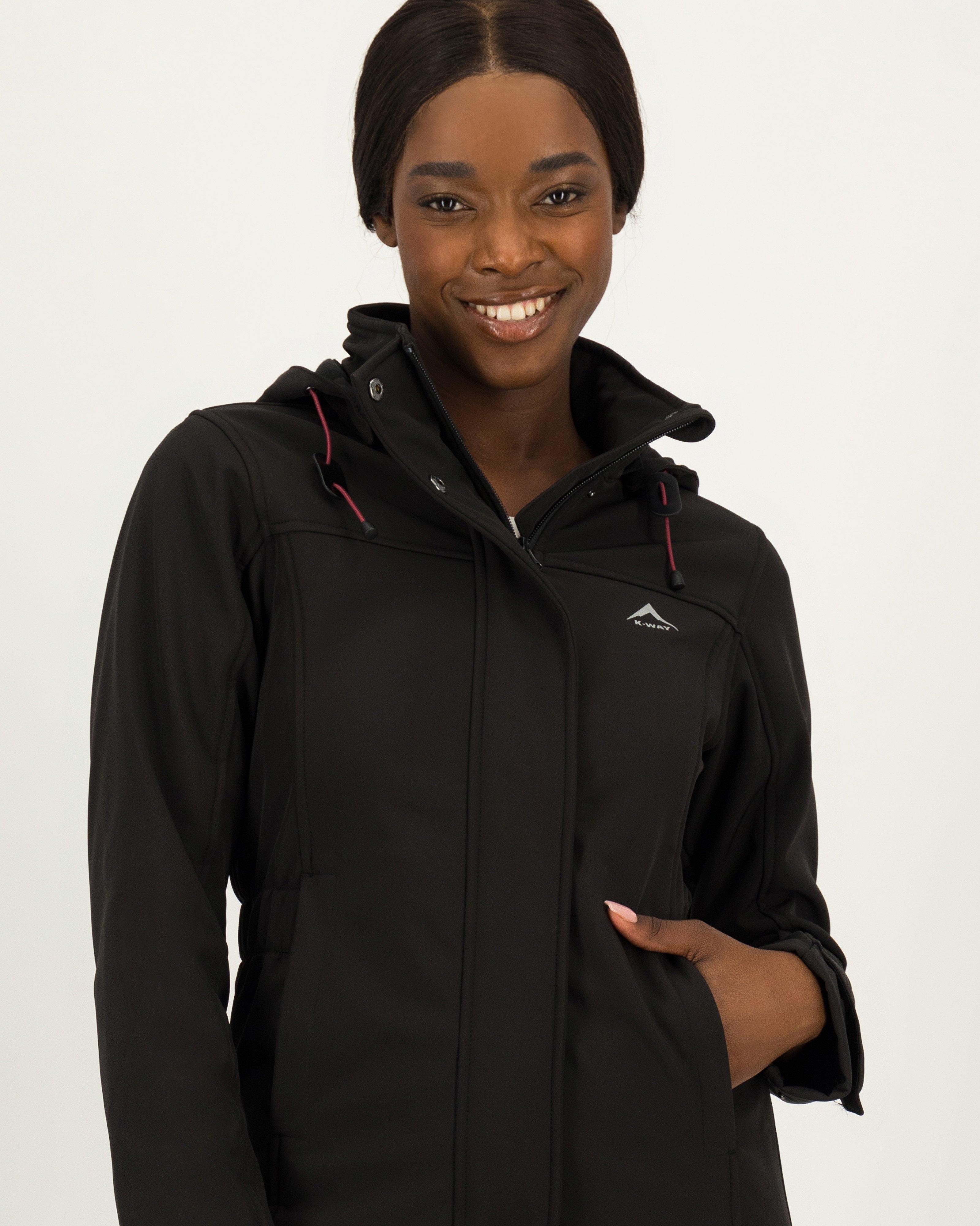 Women's long clearance softshell coat