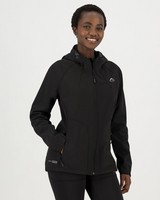 K-Way Women's Eliana Softshell Jacket -  black