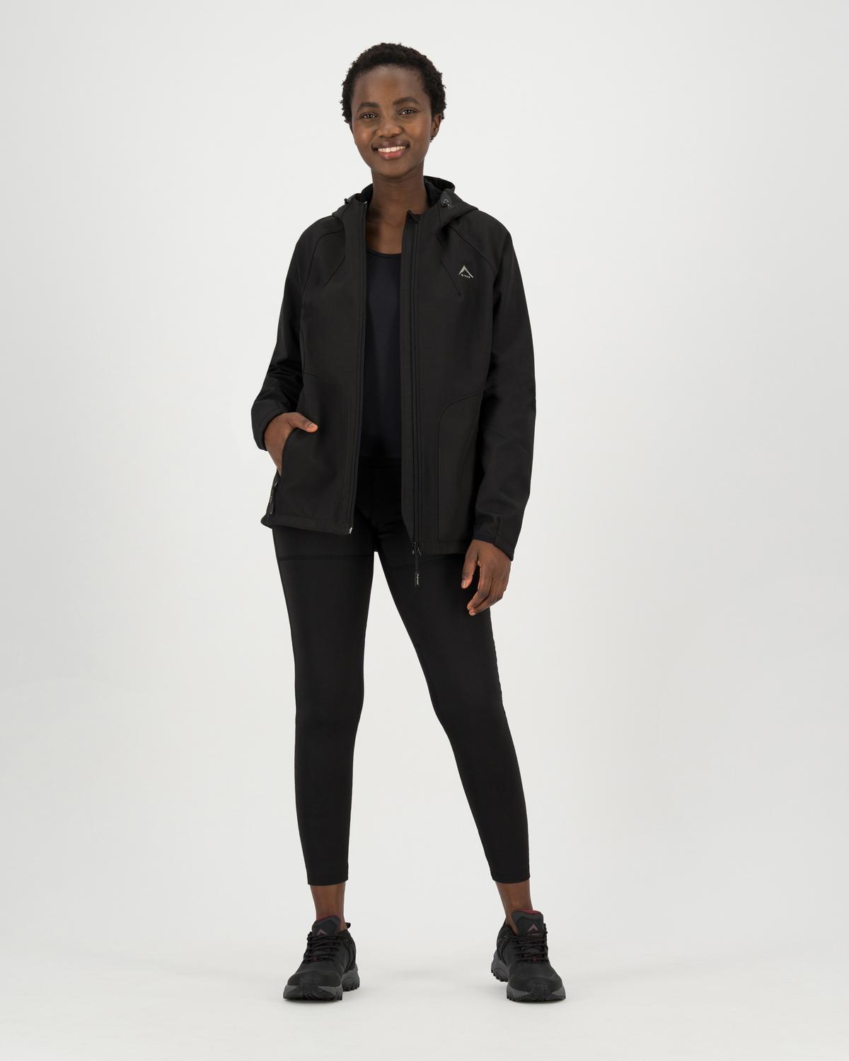 K-Way Women's Eliana Softshell Jacket -  Black