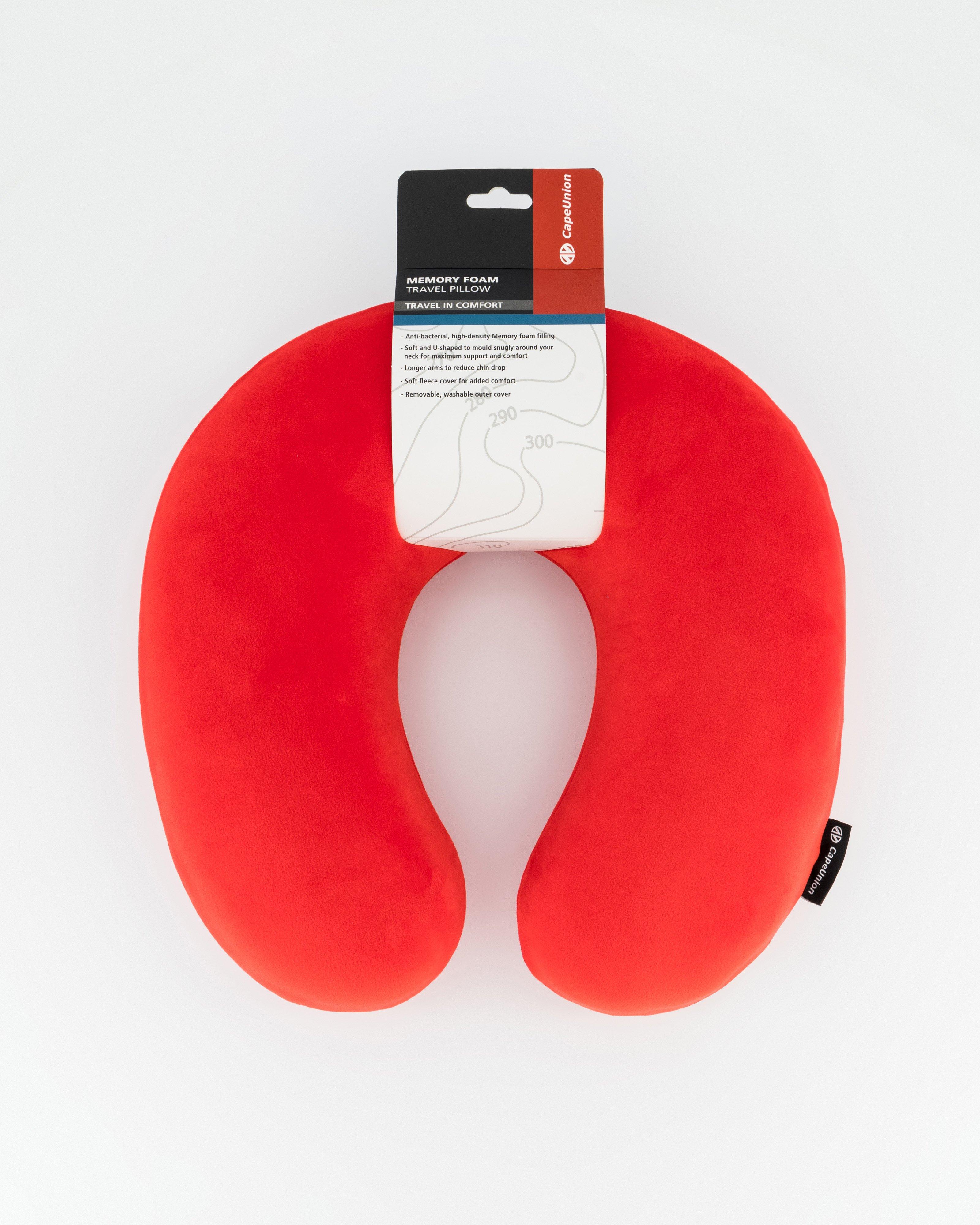 Cape Union Memory Foam Travel Pillow Fleece