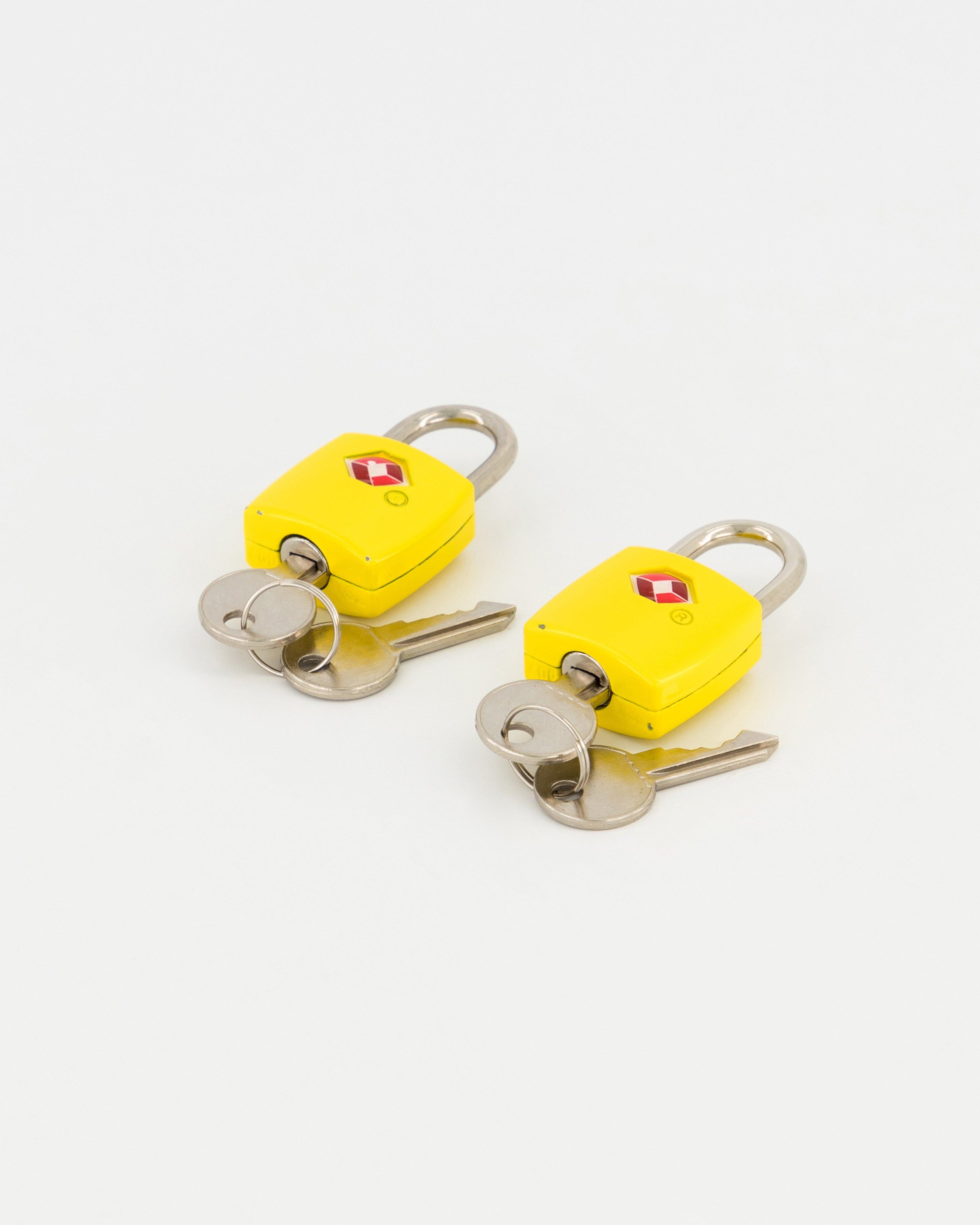 Cape Union TSA Padlock - 2 Pack -  Yellow