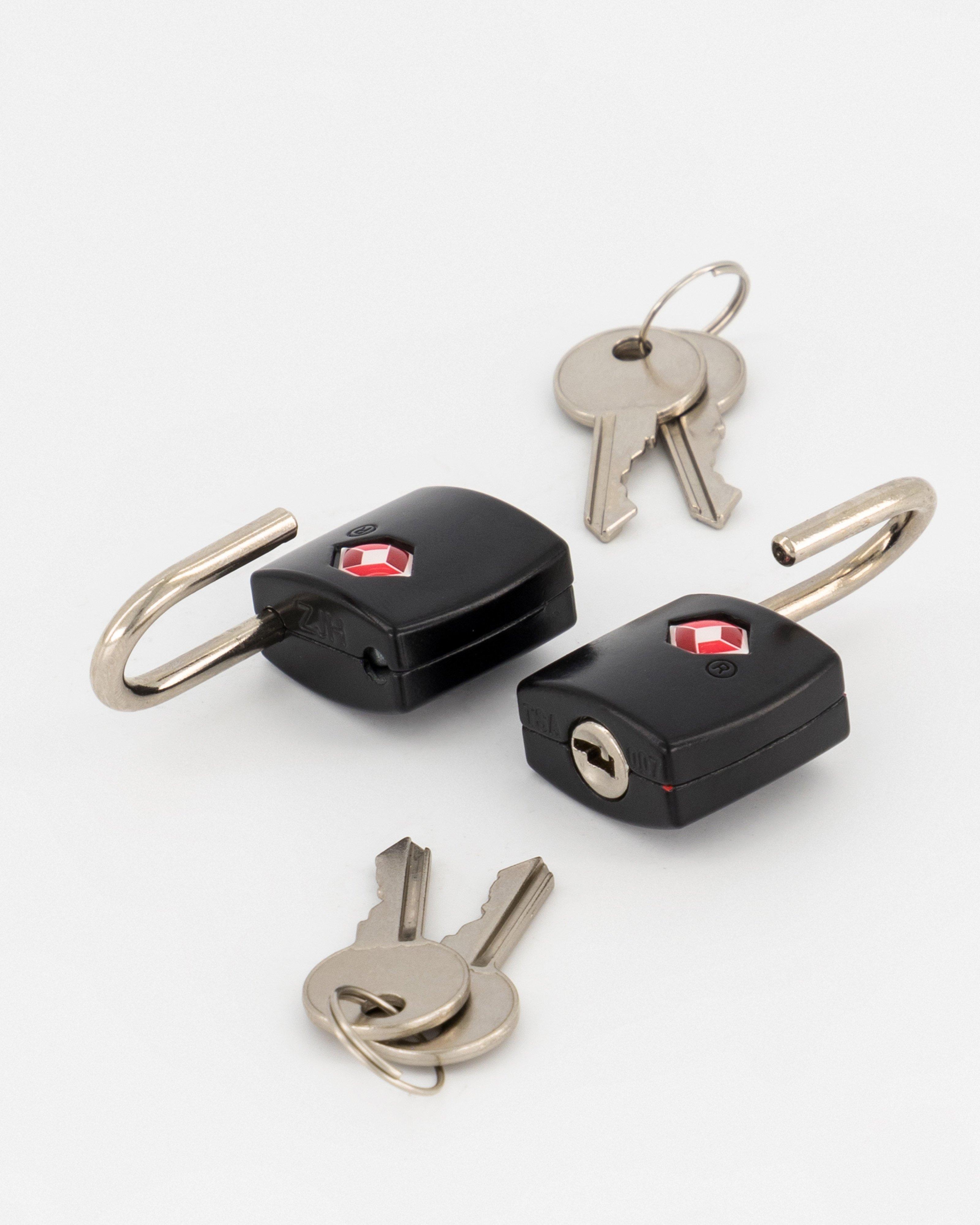 Cape Union TSA Padlock - 2 Pack -  Black