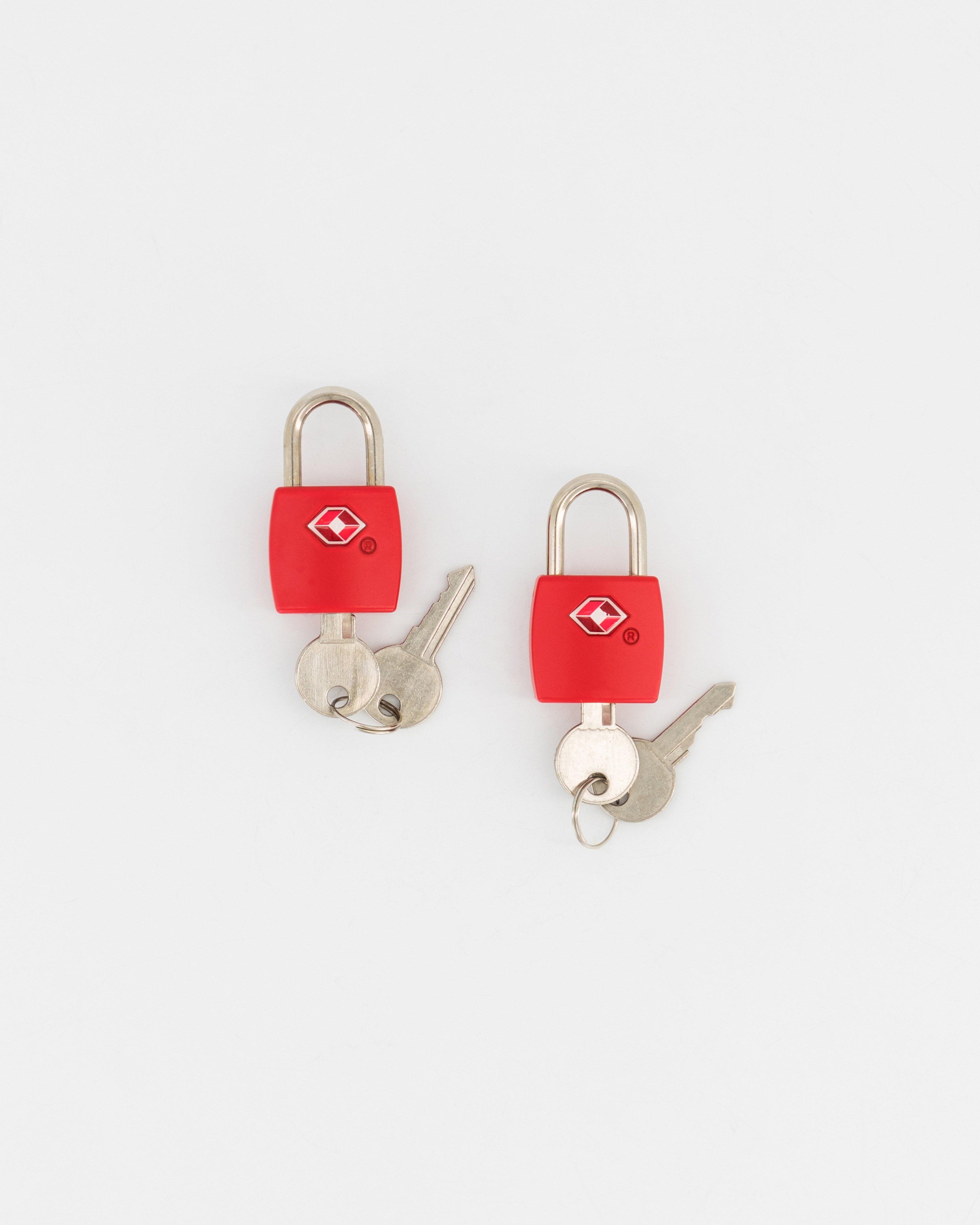 Cape Union TSA Padlock - 2 Pack -  Red