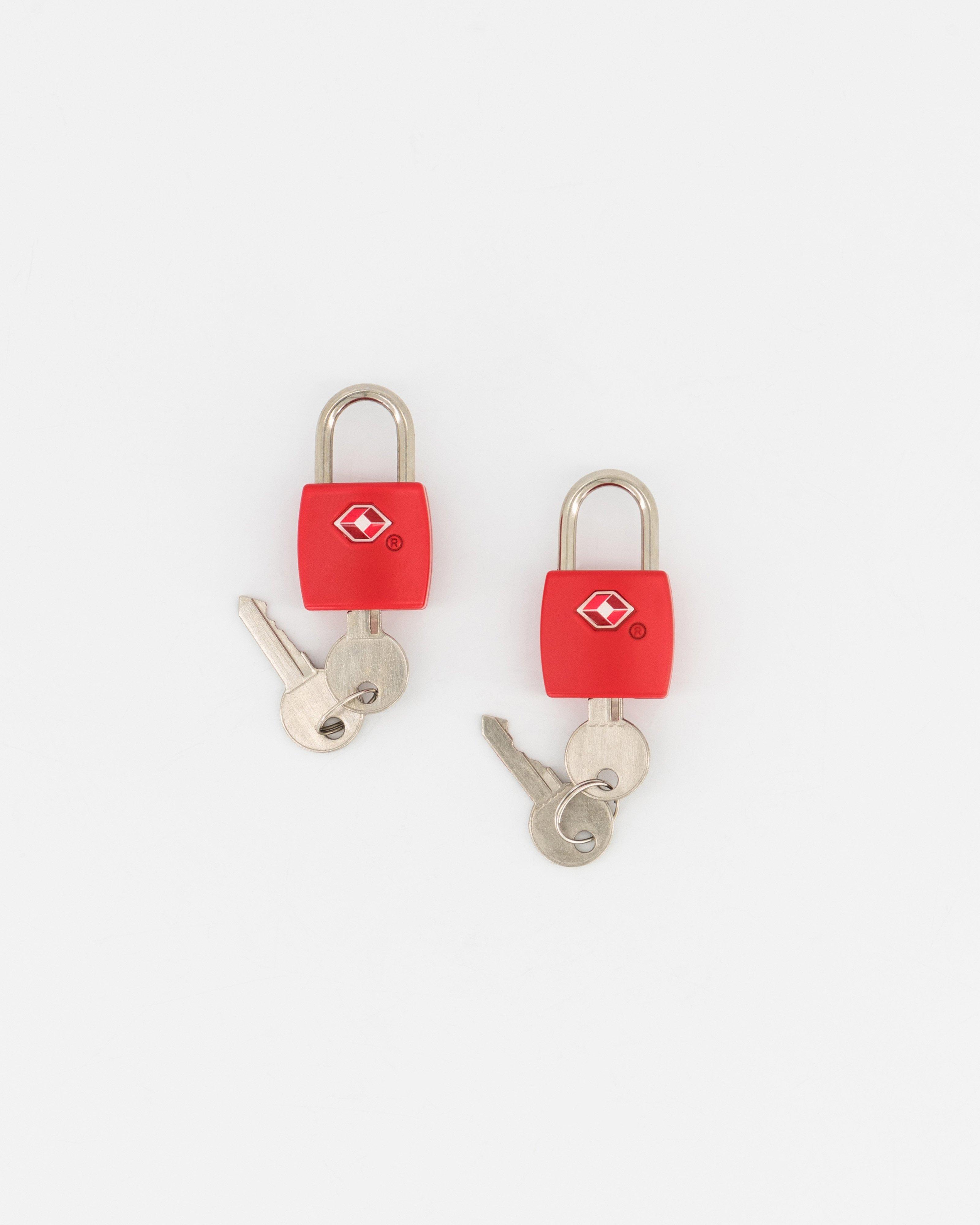 Cape Union TSA Padlock - 2 Pack -  Red