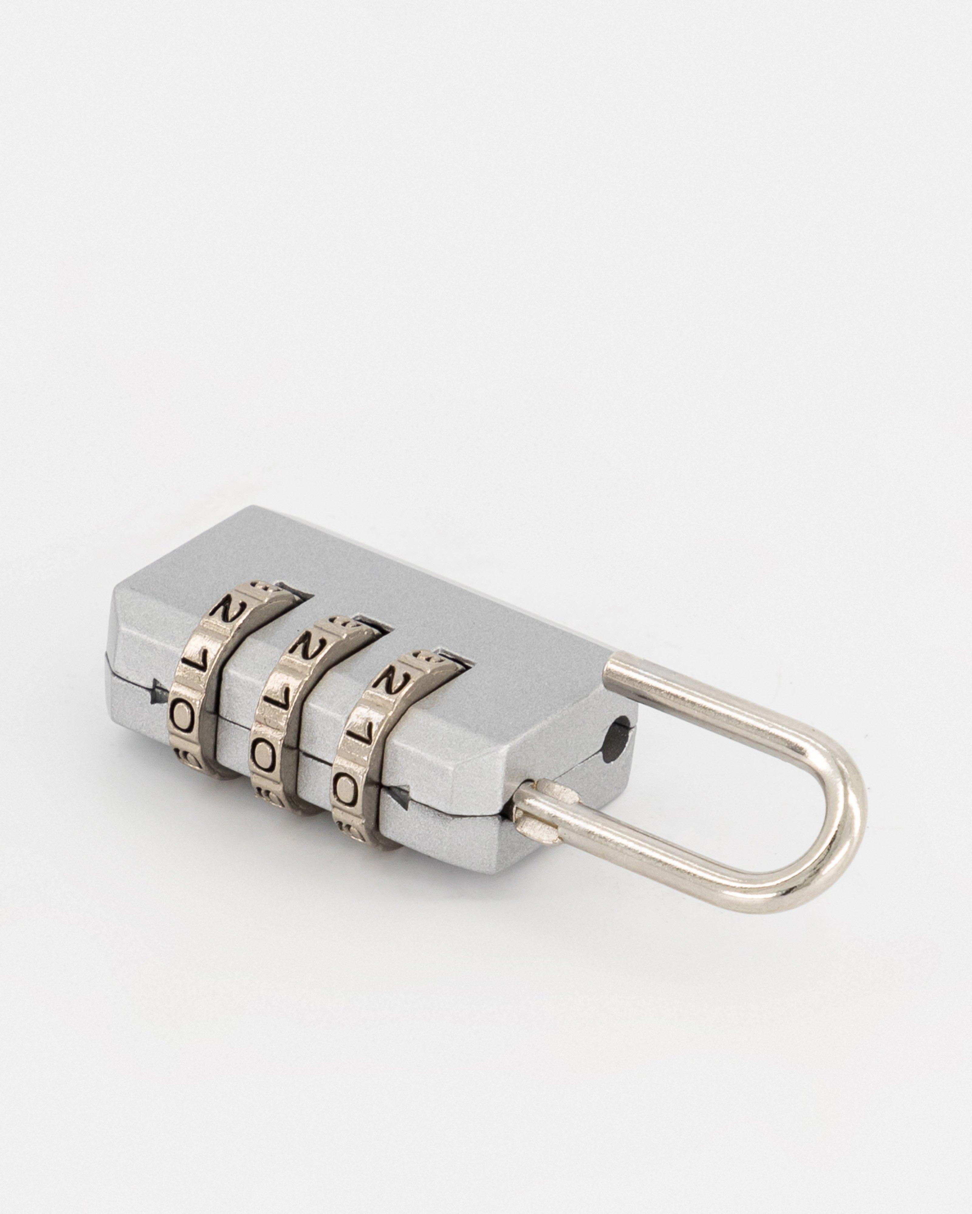 Cape Union 3-Dial Combination Lock -  Silver