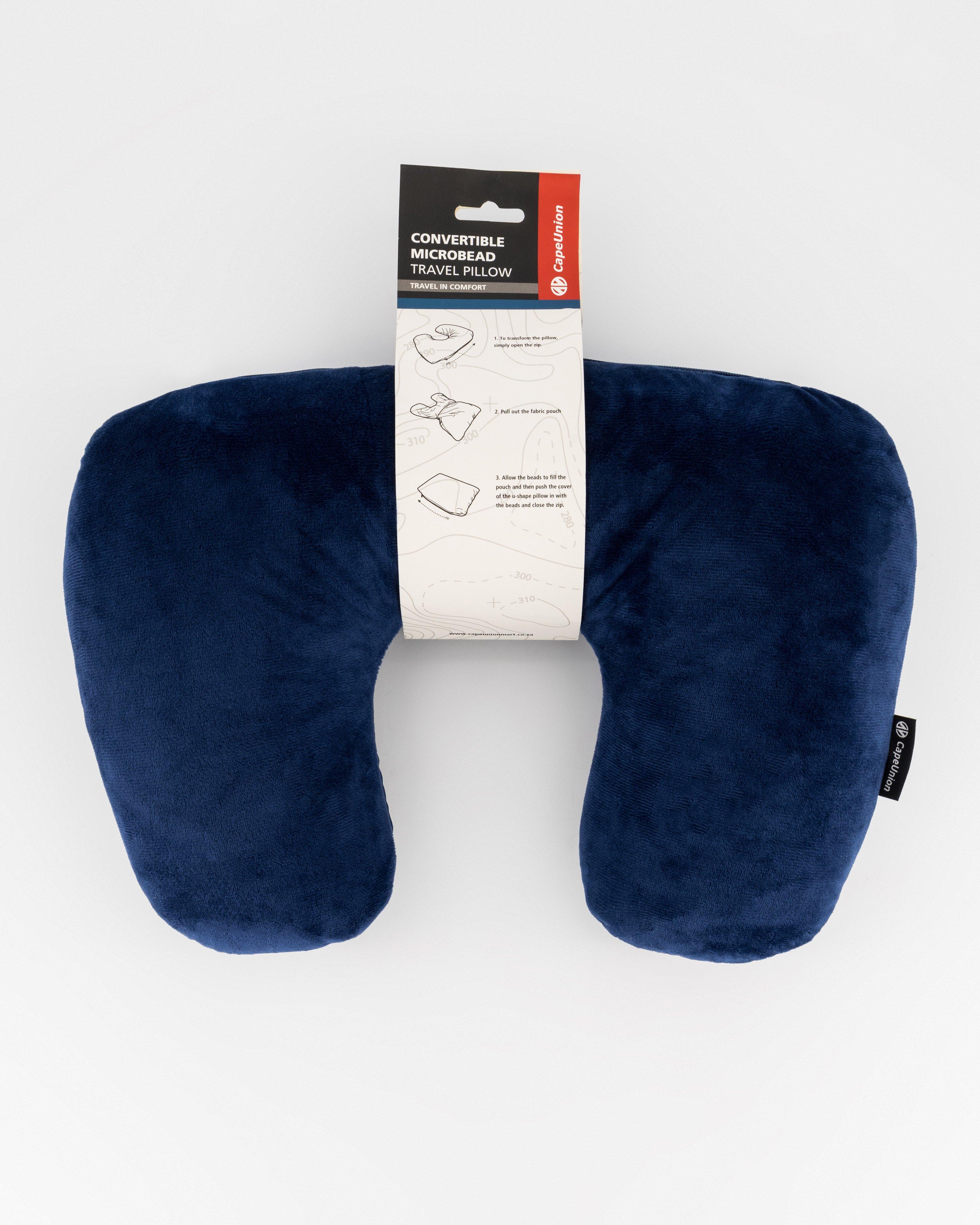 Cape Union Convertible Microbead Travel Pillow -  Navy