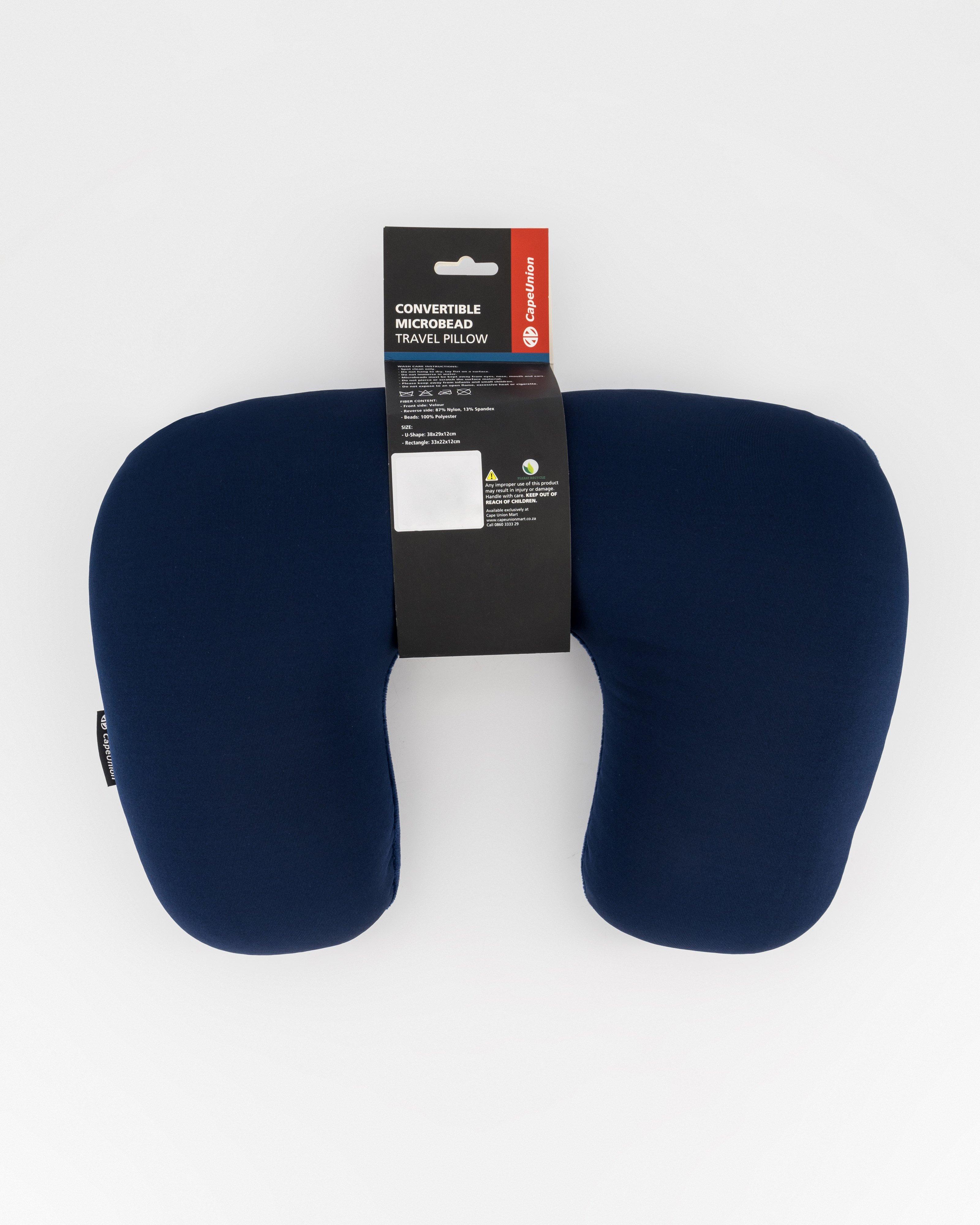 Cape Union Convertible Microbead Travel Pillow -  Navy