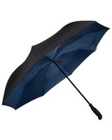 Cape Union Reversible Auto Open Umbrella -  black-navy