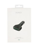 Aukey 4-Port 42W Car Charger -  black