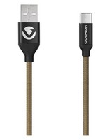 Volkano Weave Micro USB Cable -  green