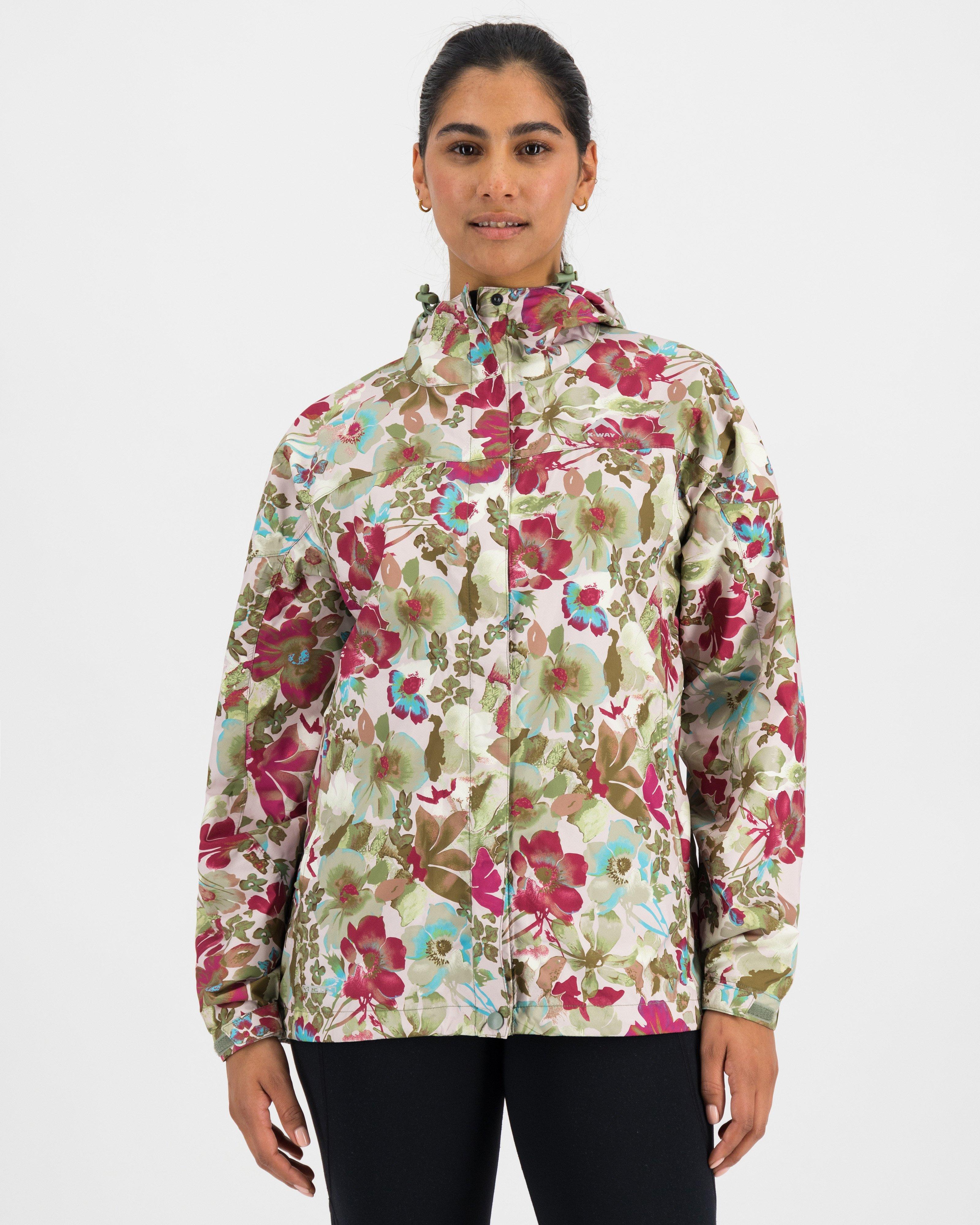 K-Way Women's Printed Cloudburst Shell Jacket