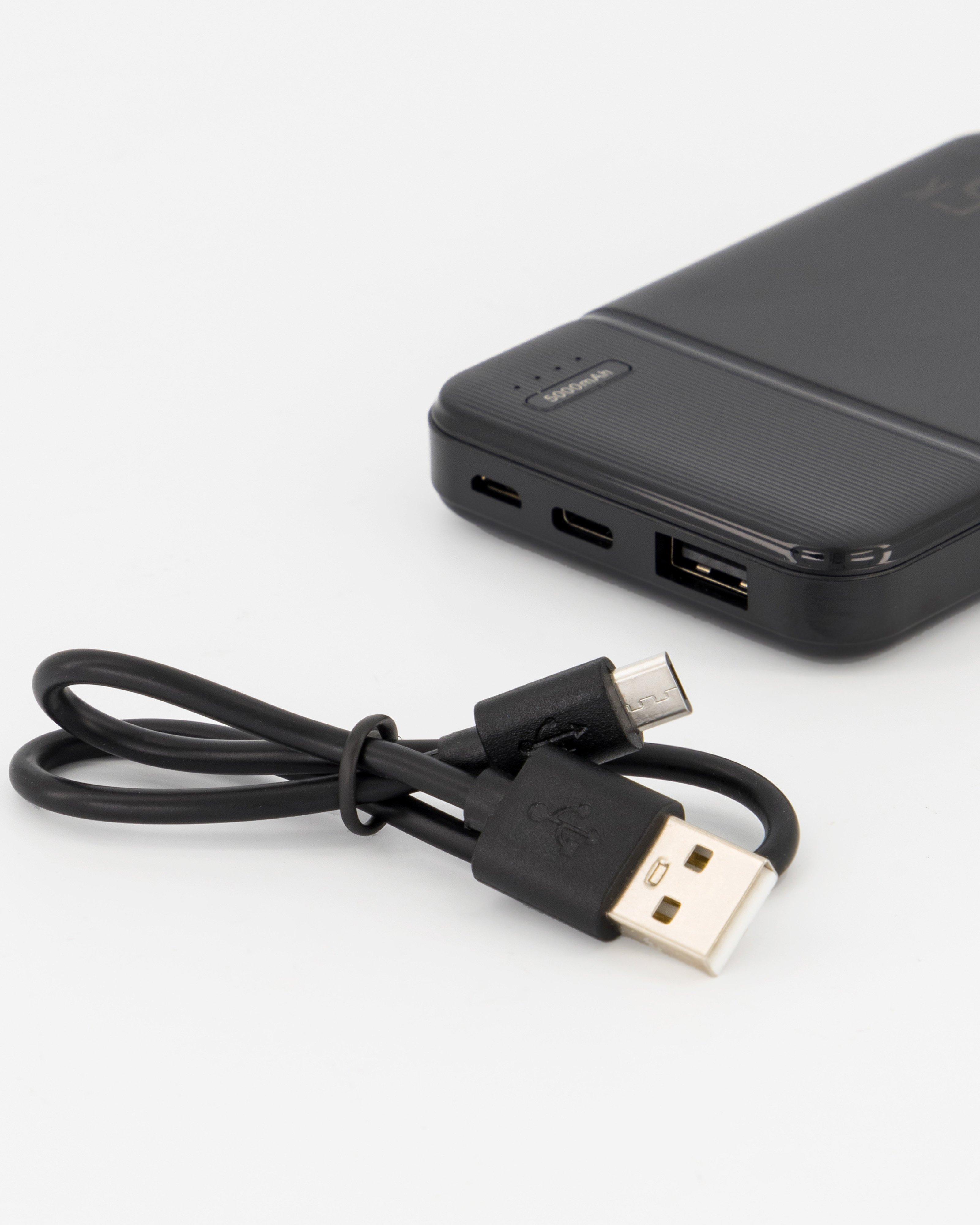 Birst Compact 5 000mAh Power Bank -  Black