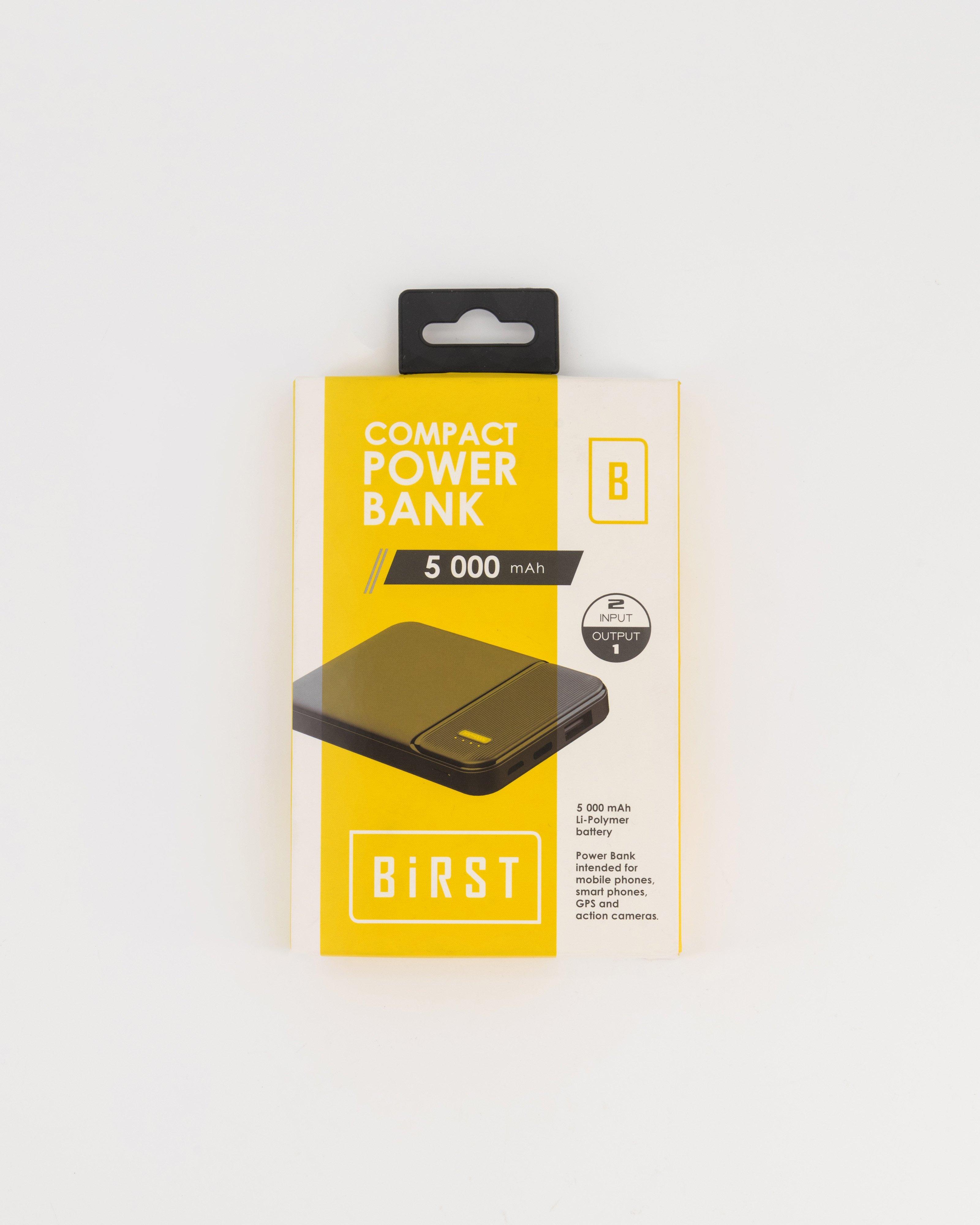Birst Compact 5 000mAh Power Bank -  Black