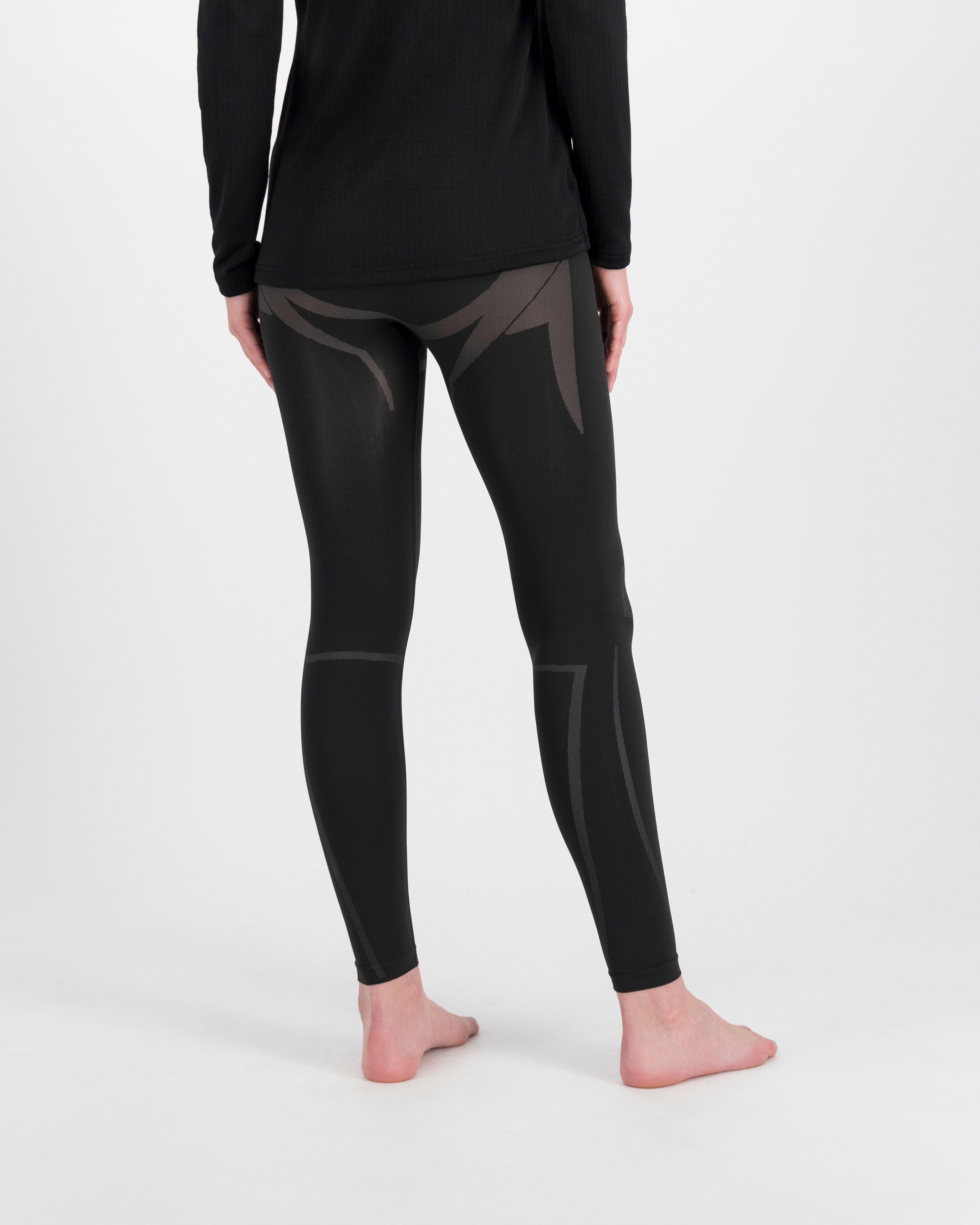 K-Way Women’s Bamboo Thermaskins Baselayer Pants -  Black/Graphite