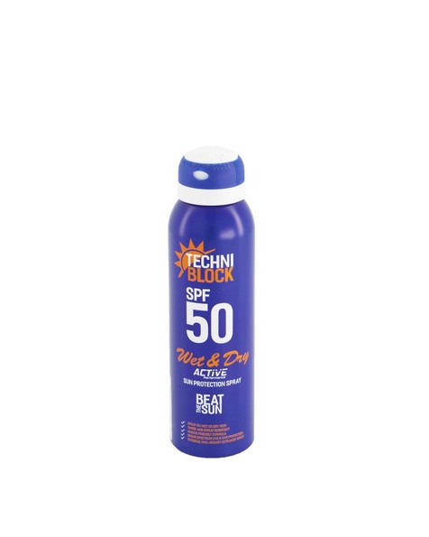 Techniblock SPF50 Wet & Dry Spray 150ml -  nocolour