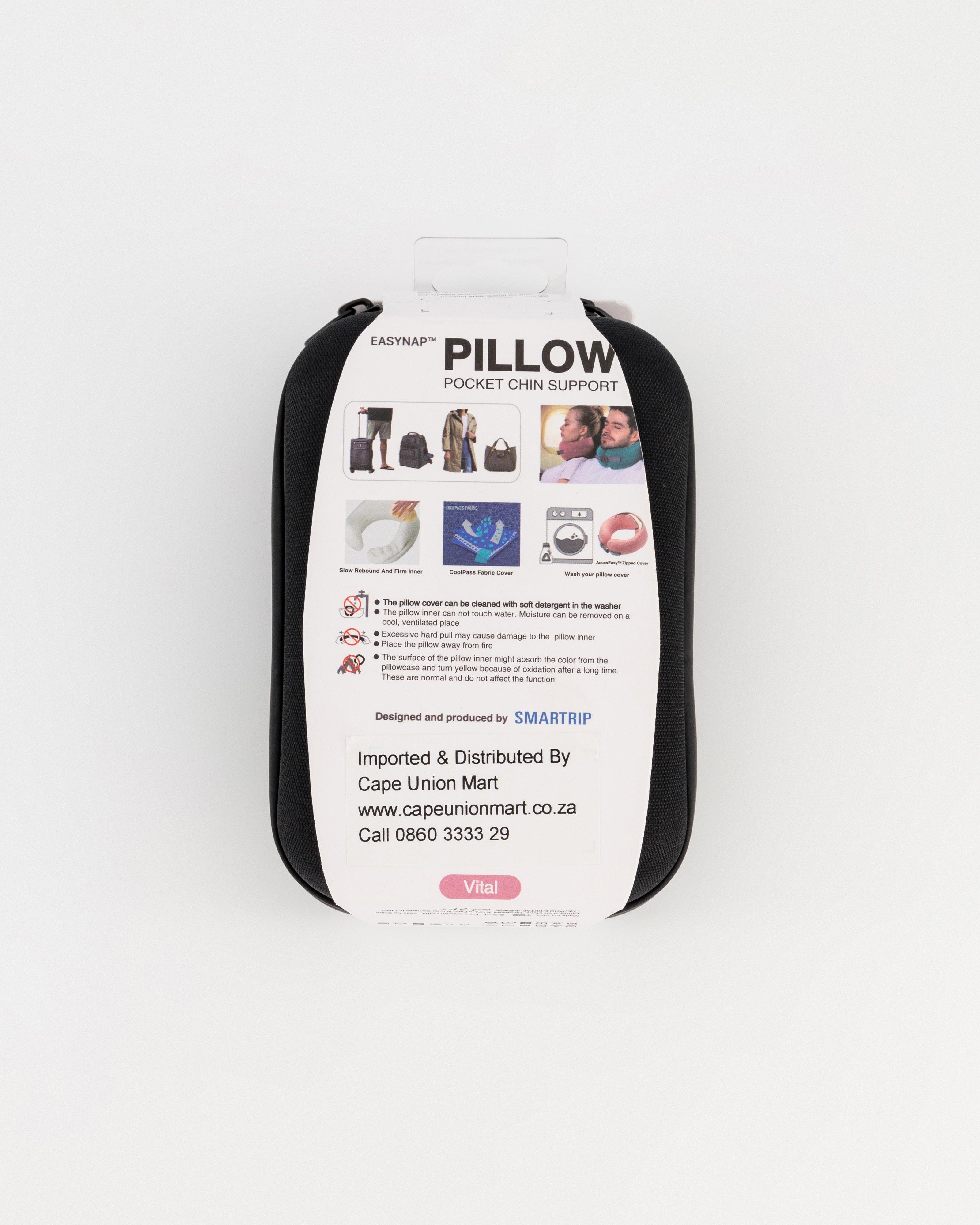 EASYNAP Pocket Air Travel Pillow - Slim -  Peach