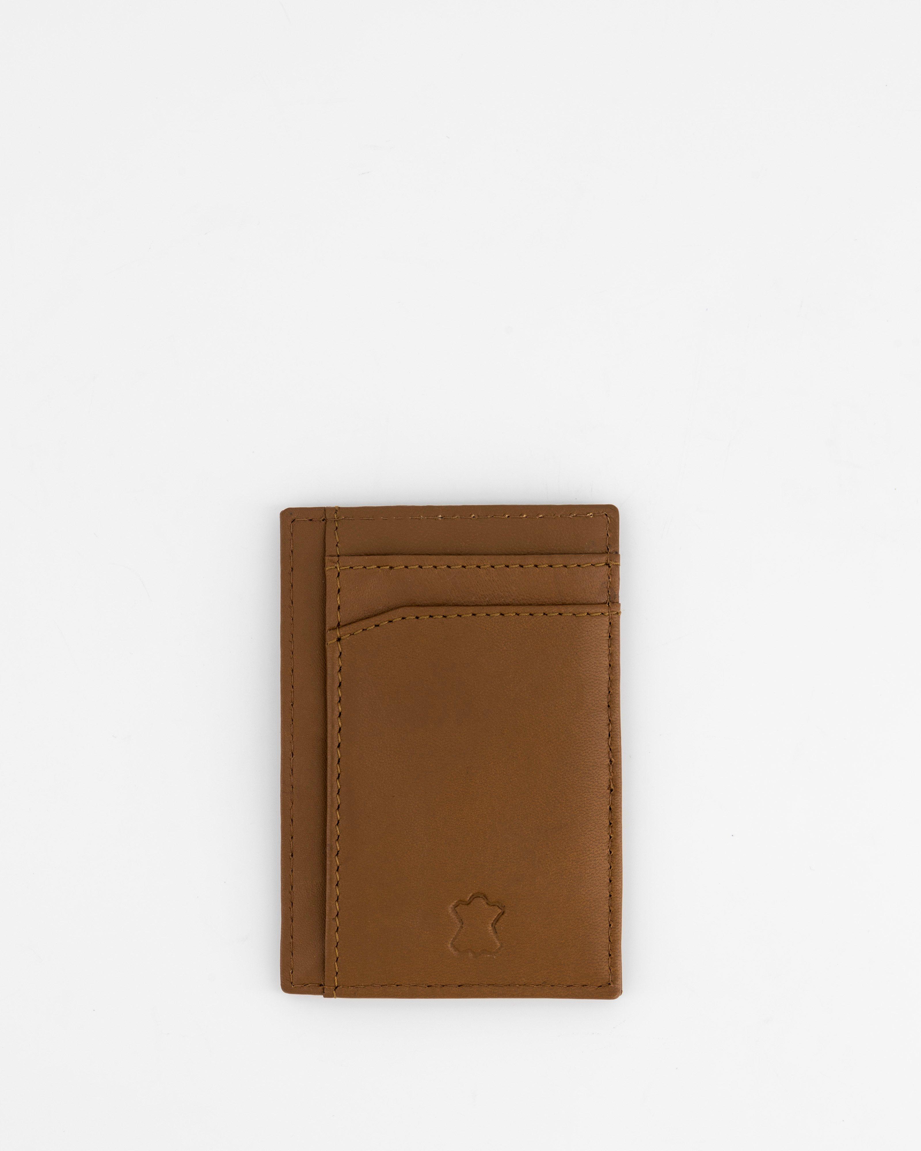 Men's Richard Leather Cardholder -  Tan