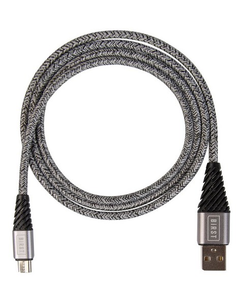 Birst Woven Micro-USB Cable -  grey