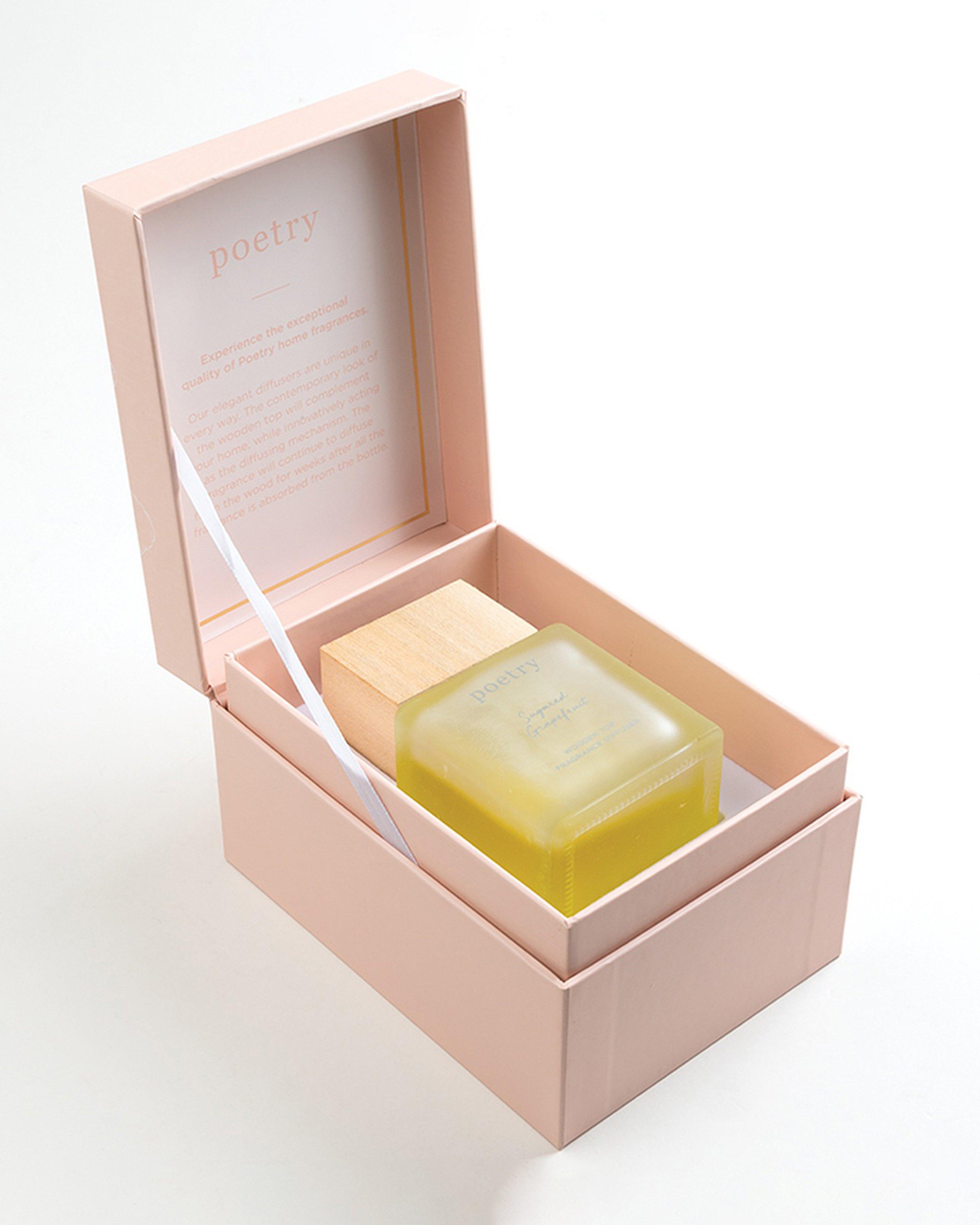 Sugared Grapefruit Wooden Top Diffuser -  Pink