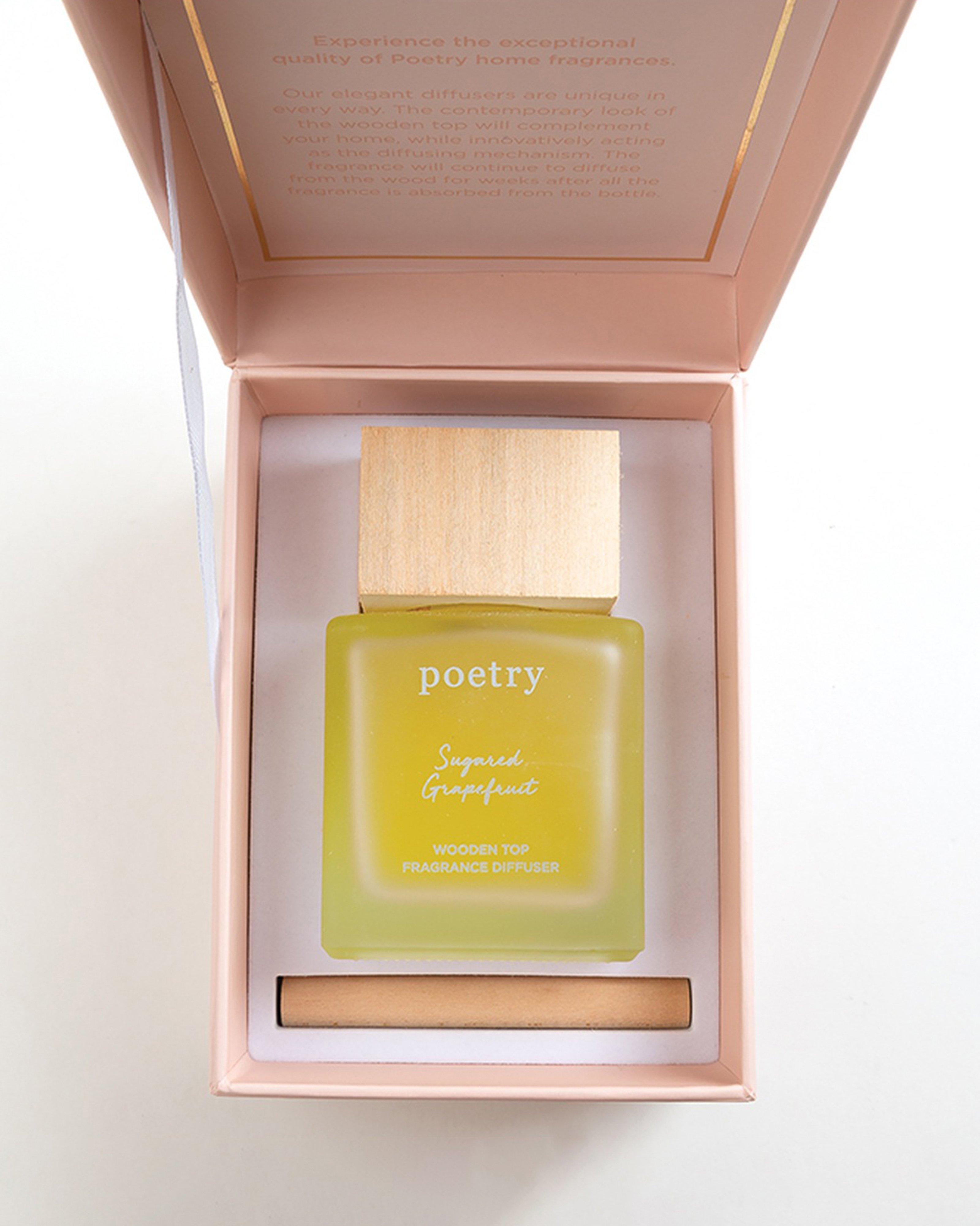 Sugared Grapefruit Wooden Top Diffuser -  Pink