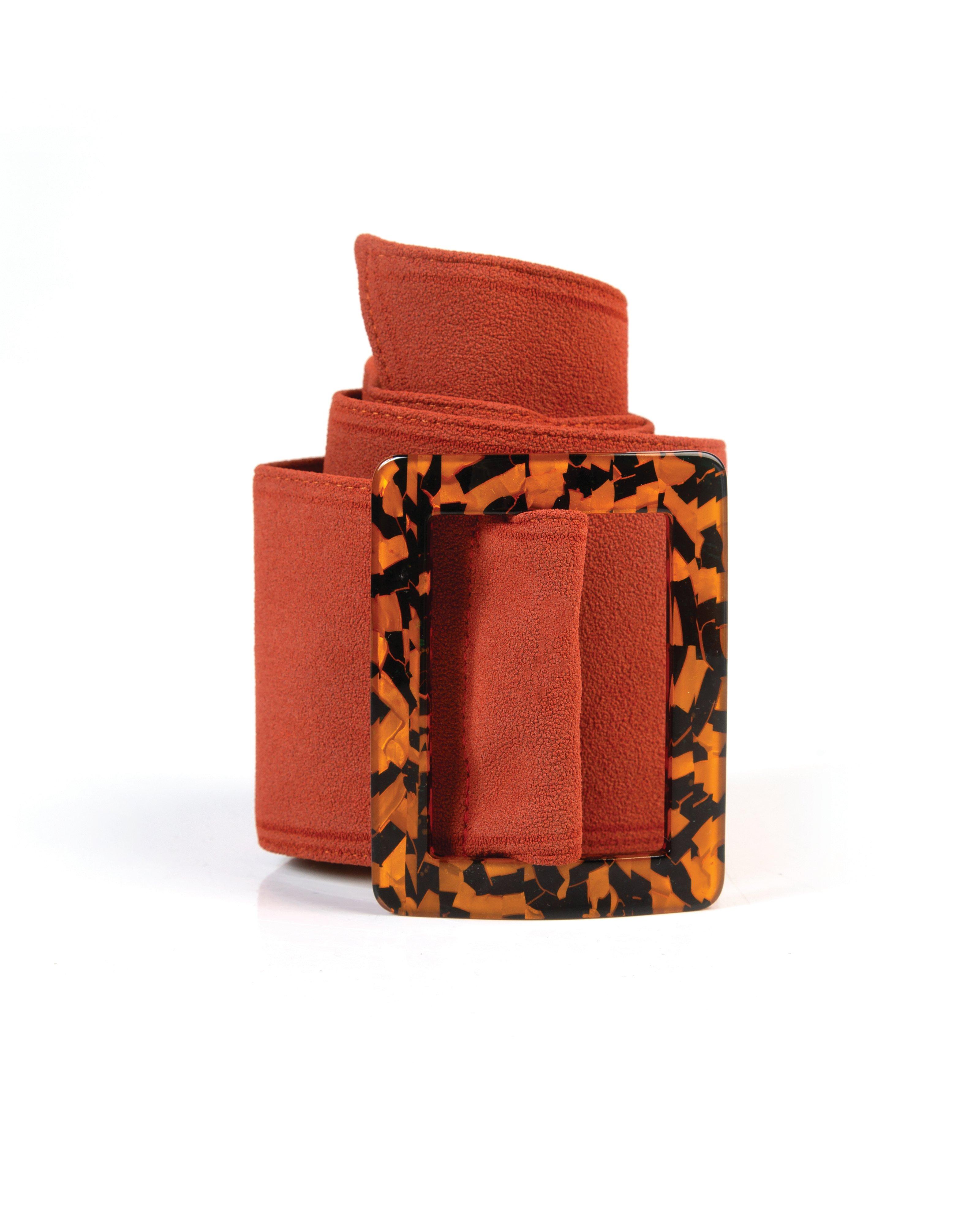  Women’s Azariah Woven Belt  -  Rust