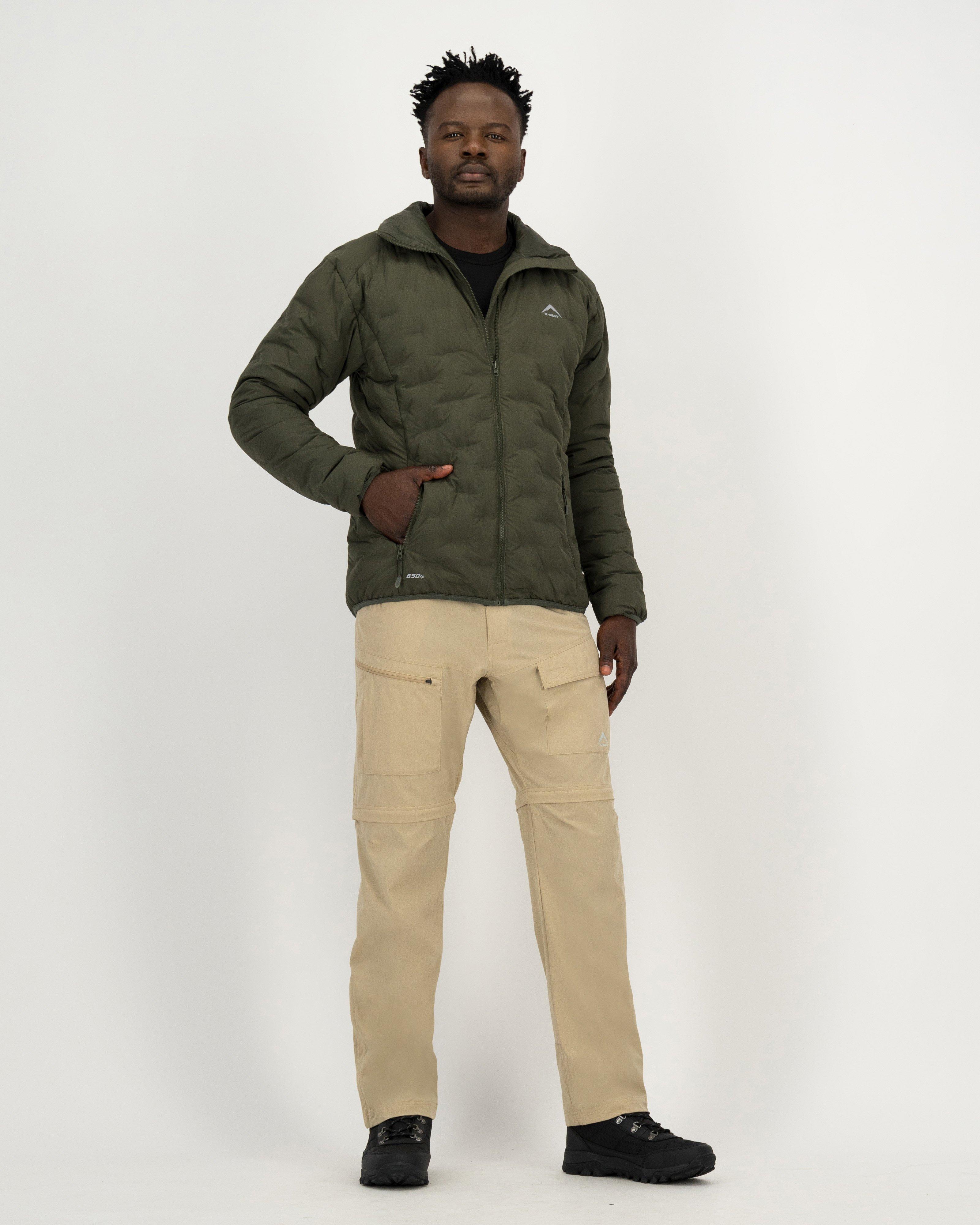 Down jacket olive sale