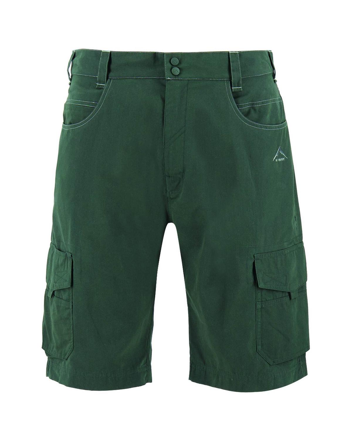K-Way Men's Explorer Bustle Cargo Shorts -  darkgreen