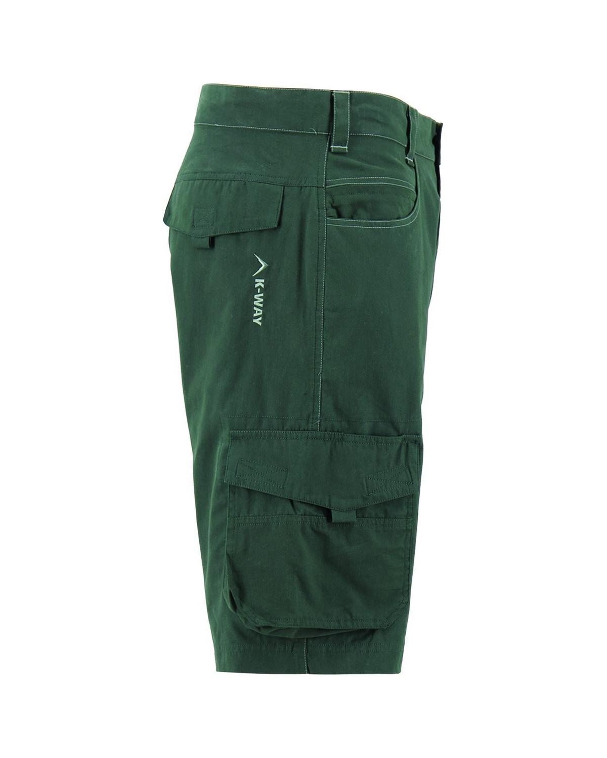 K-Way Men's Explorer Bustle Cargo Shorts -  darkgreen