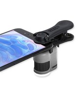 Carson 20x Microscope with Smartphone Clip -  grey