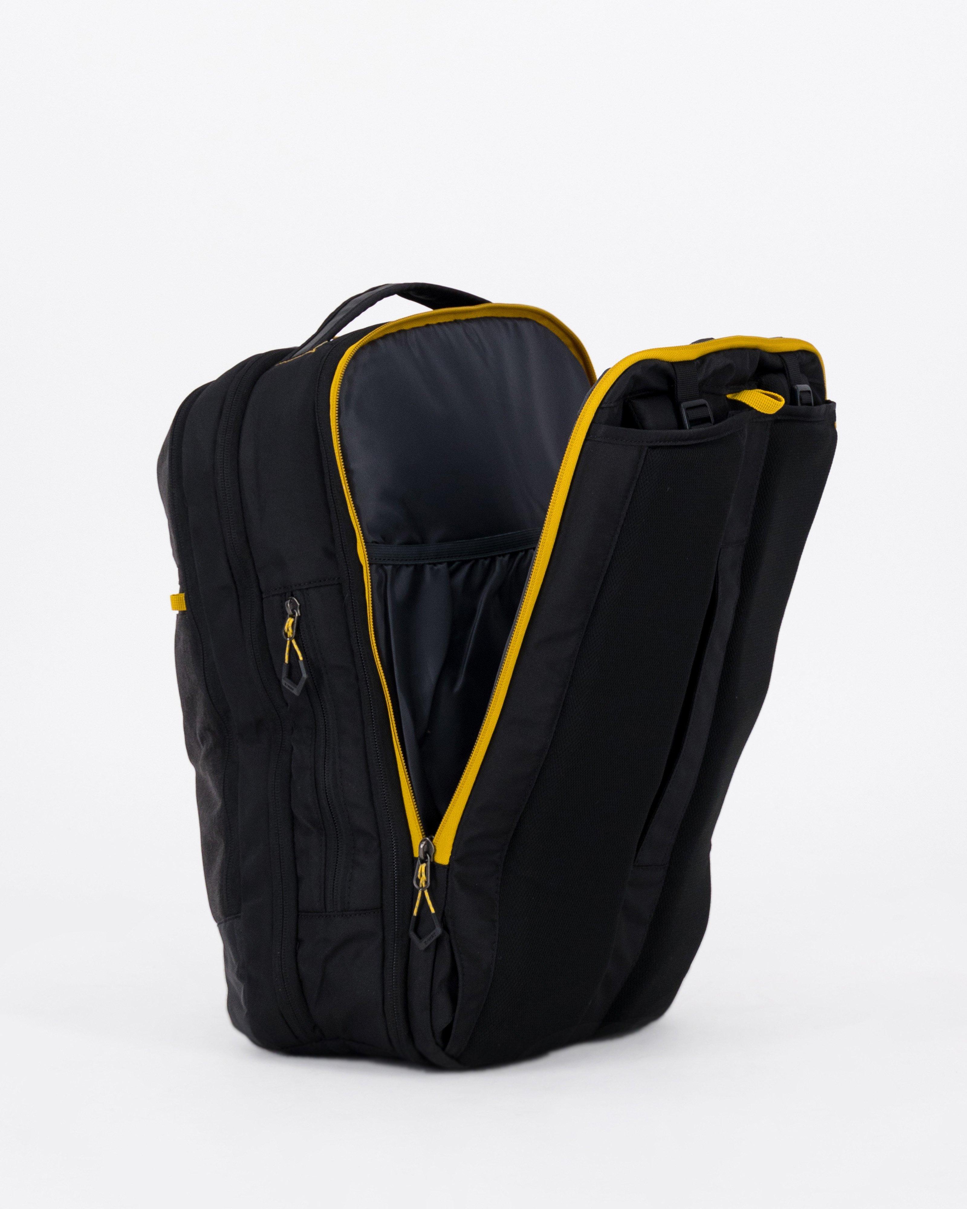 K-Way Executive Laptop Bag -  Charcoal/Mustard