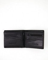 Arthur Jack Men's Monaco 2 Leather Wallet -  black-black