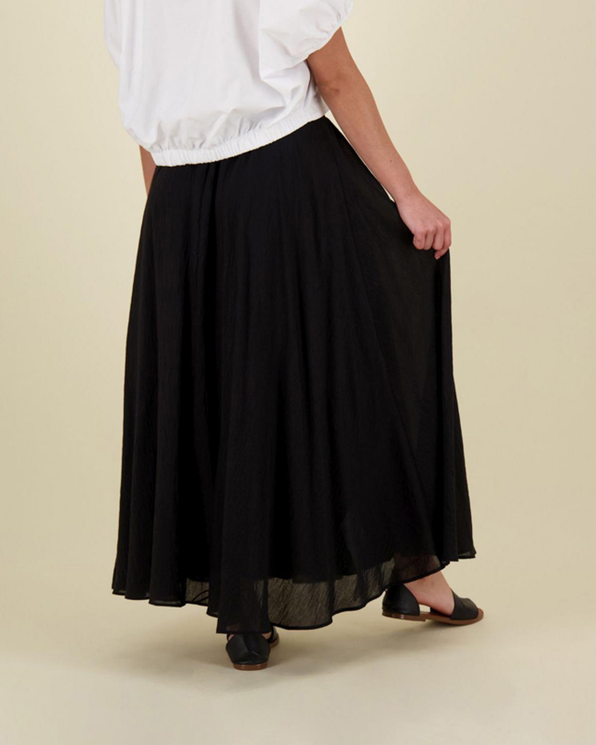 Raina Organdy Skirt -  black
