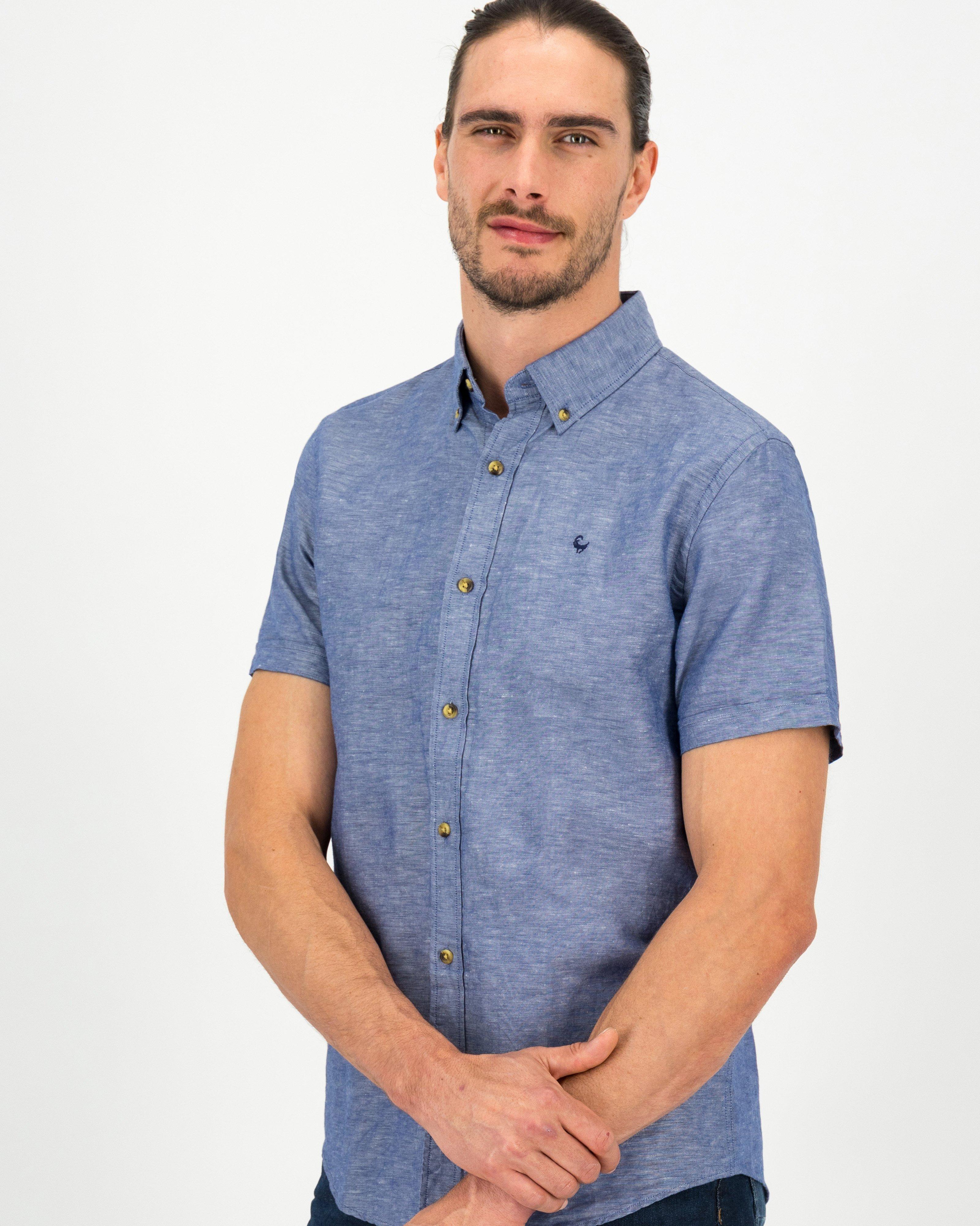 Old Khaki Men’s Colt Regular Fit Shirt -  Navy