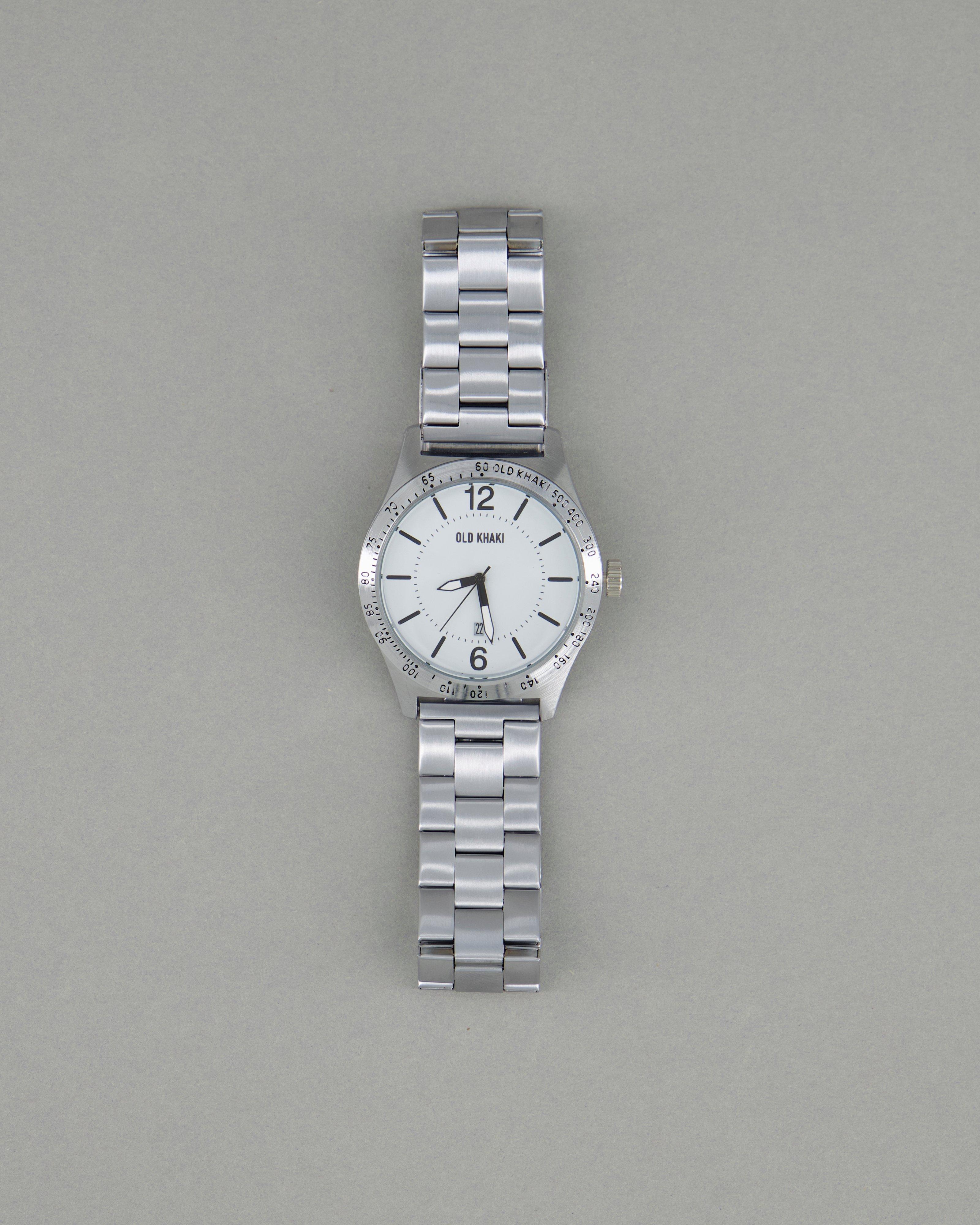 Men's Mateo Watch -  White/Silver