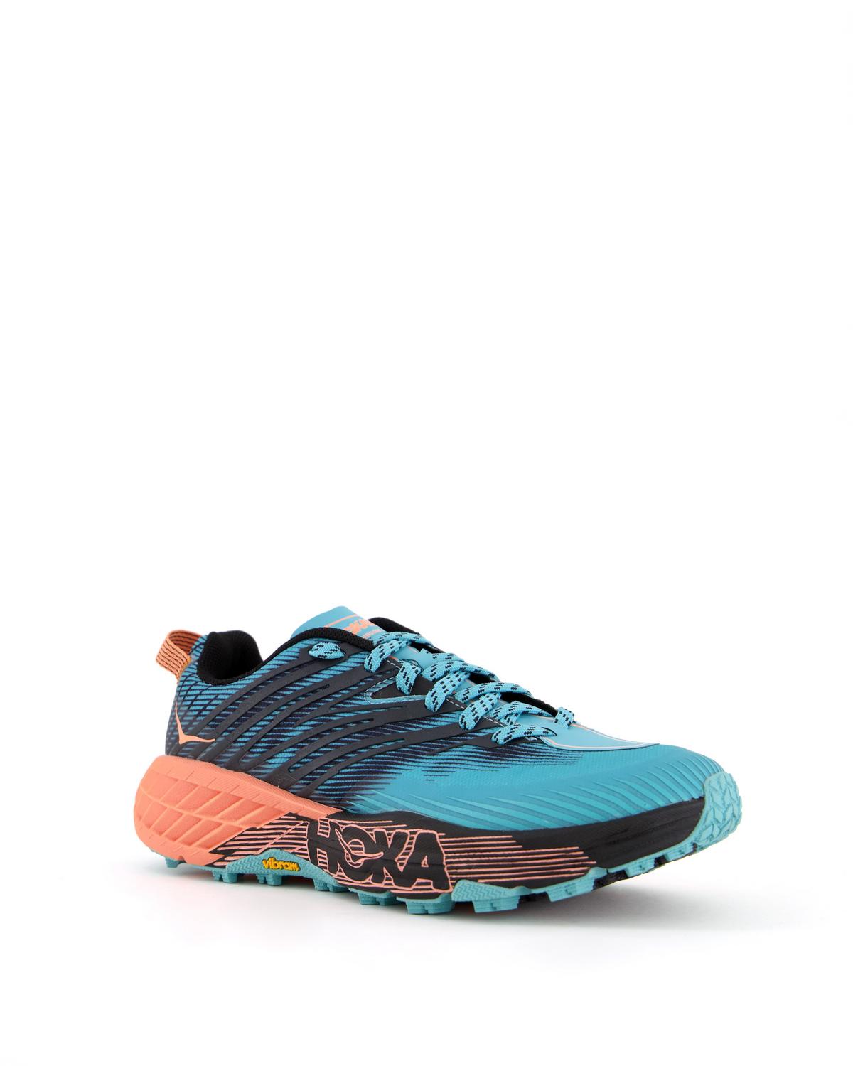HOKA Women’s Speedgoat 4 Trail Running Shoes -  Blue