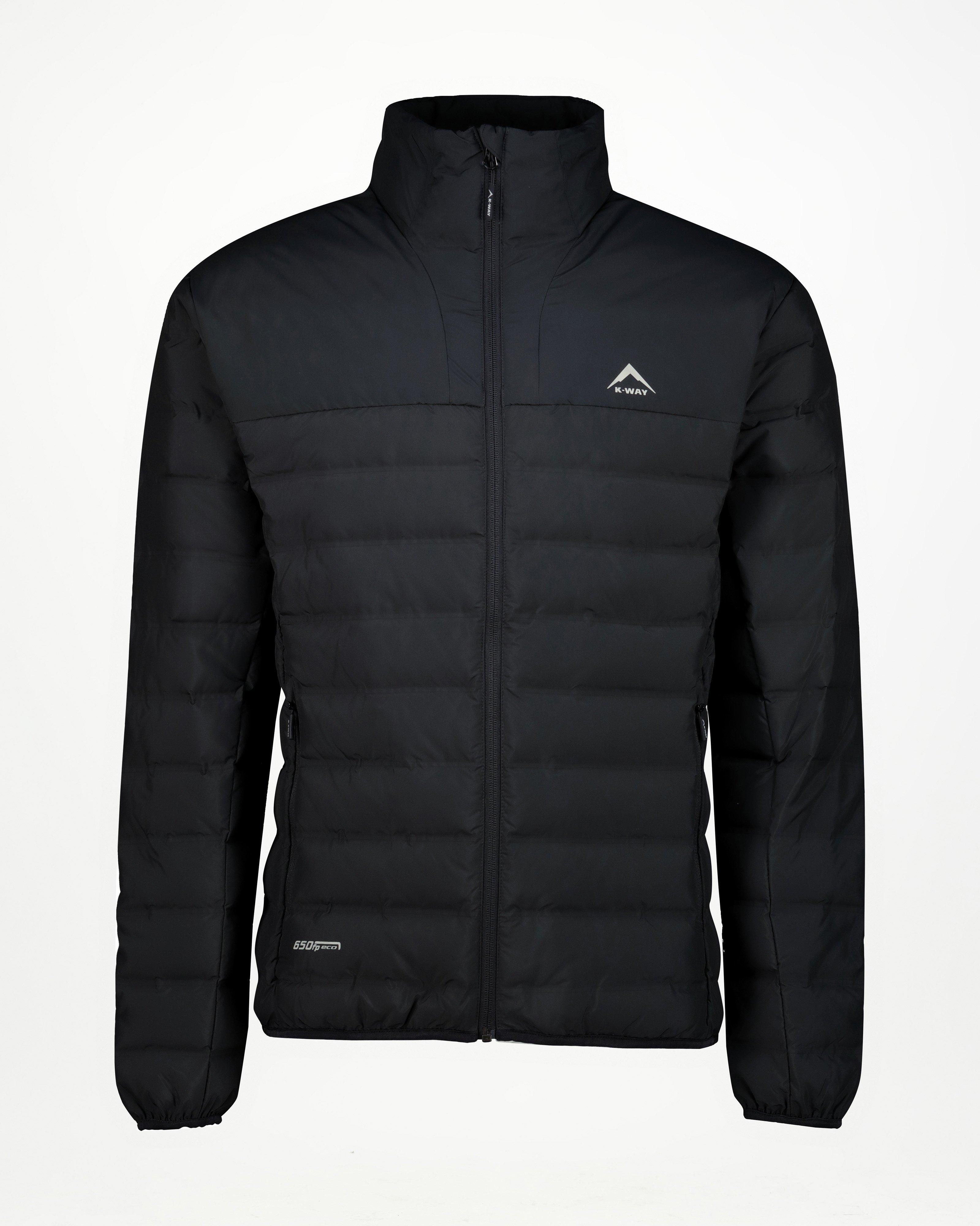 K-Way Men's Creek Down Jacket -  Black