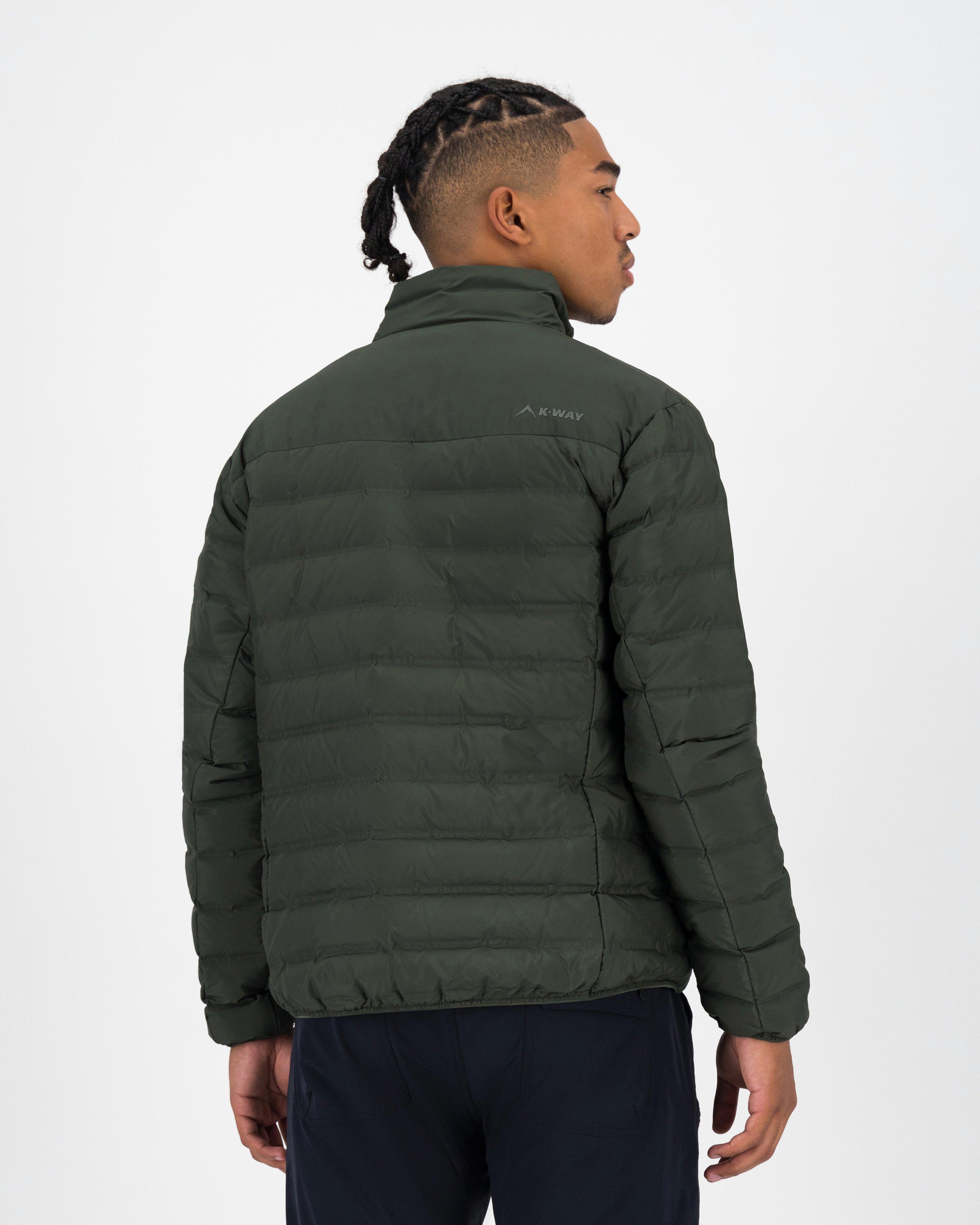 K-Way Men's Creek Down Jacket -  Dark Green/Dark Olive