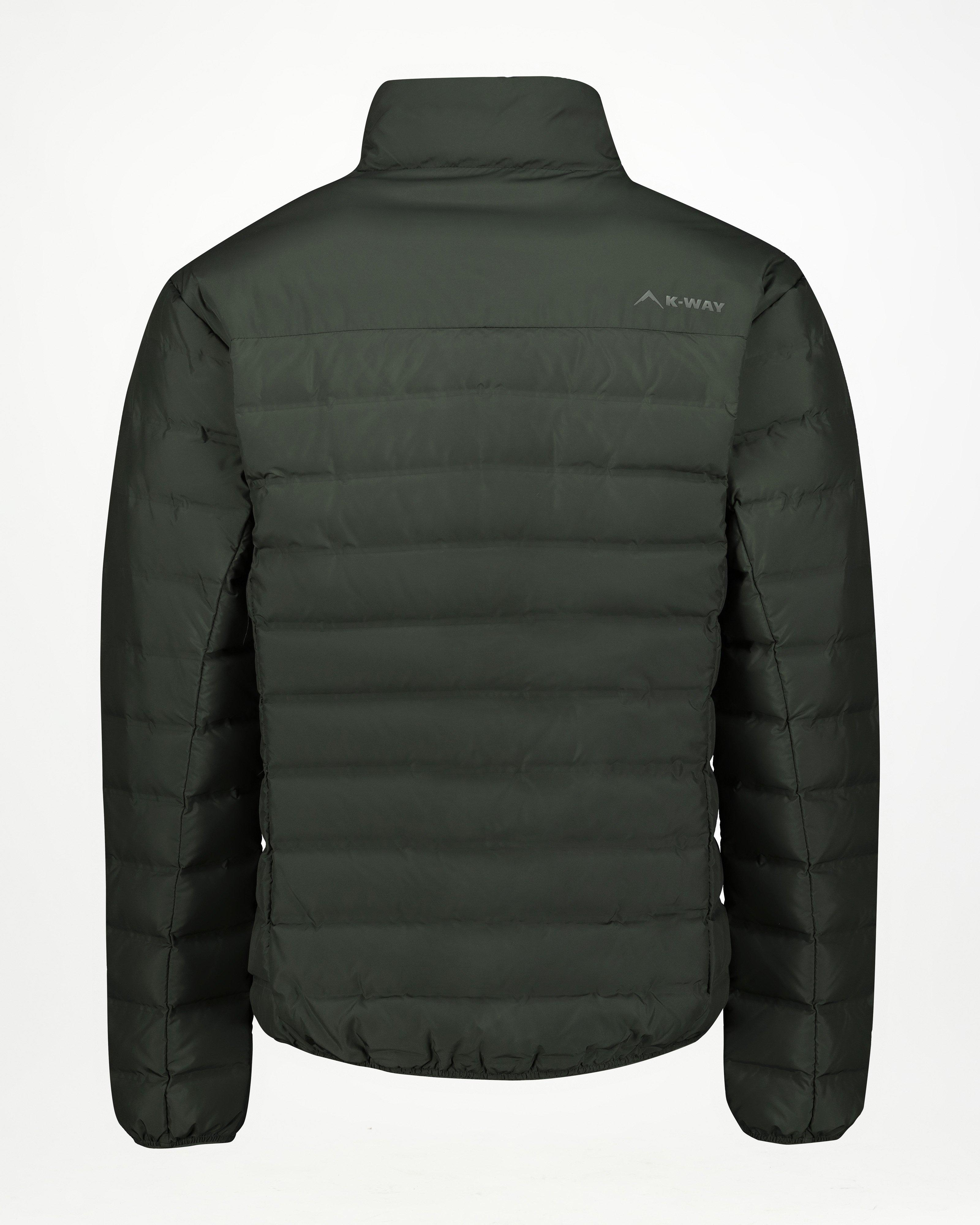 K-Way Men's Creek Down Jacket -  Dark Green/Dark Olive